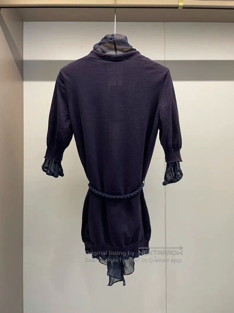 Brunello Cucinelli Brunello Cucinelli Navy blue silk blend waistcoat Size M / US 6-8 / IT 42-44 - 2 Thumbnail
