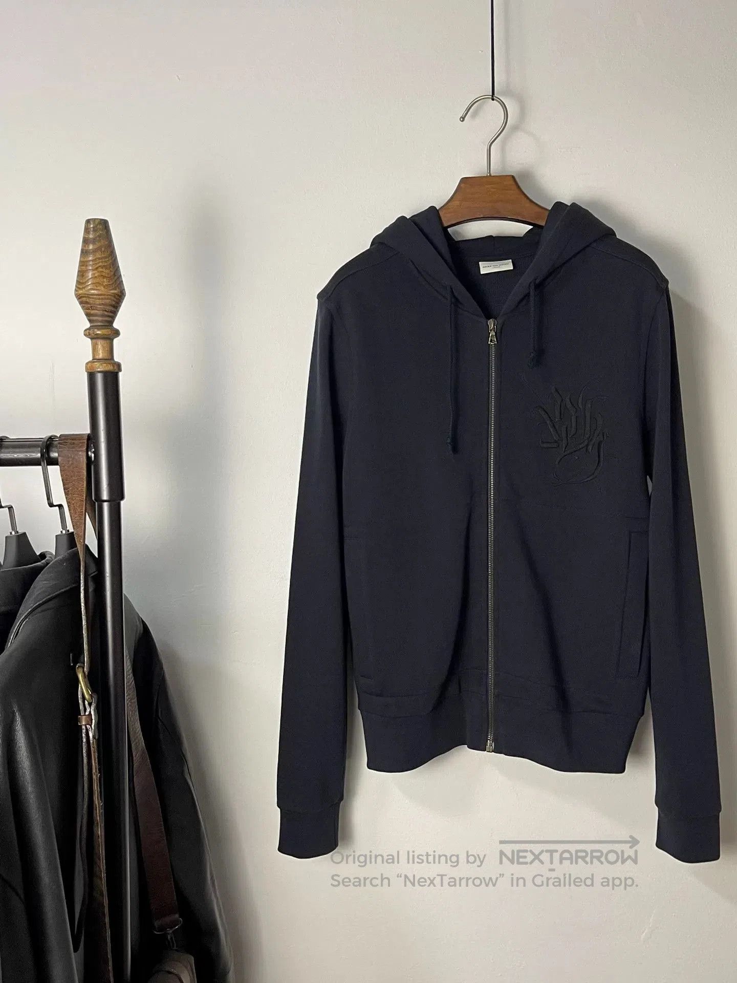 Dries Van Noten Dries Van Noten Black Zip Sweatshirt Jacket. Size S / US 4 / IT 40 - 1 Thumbnail