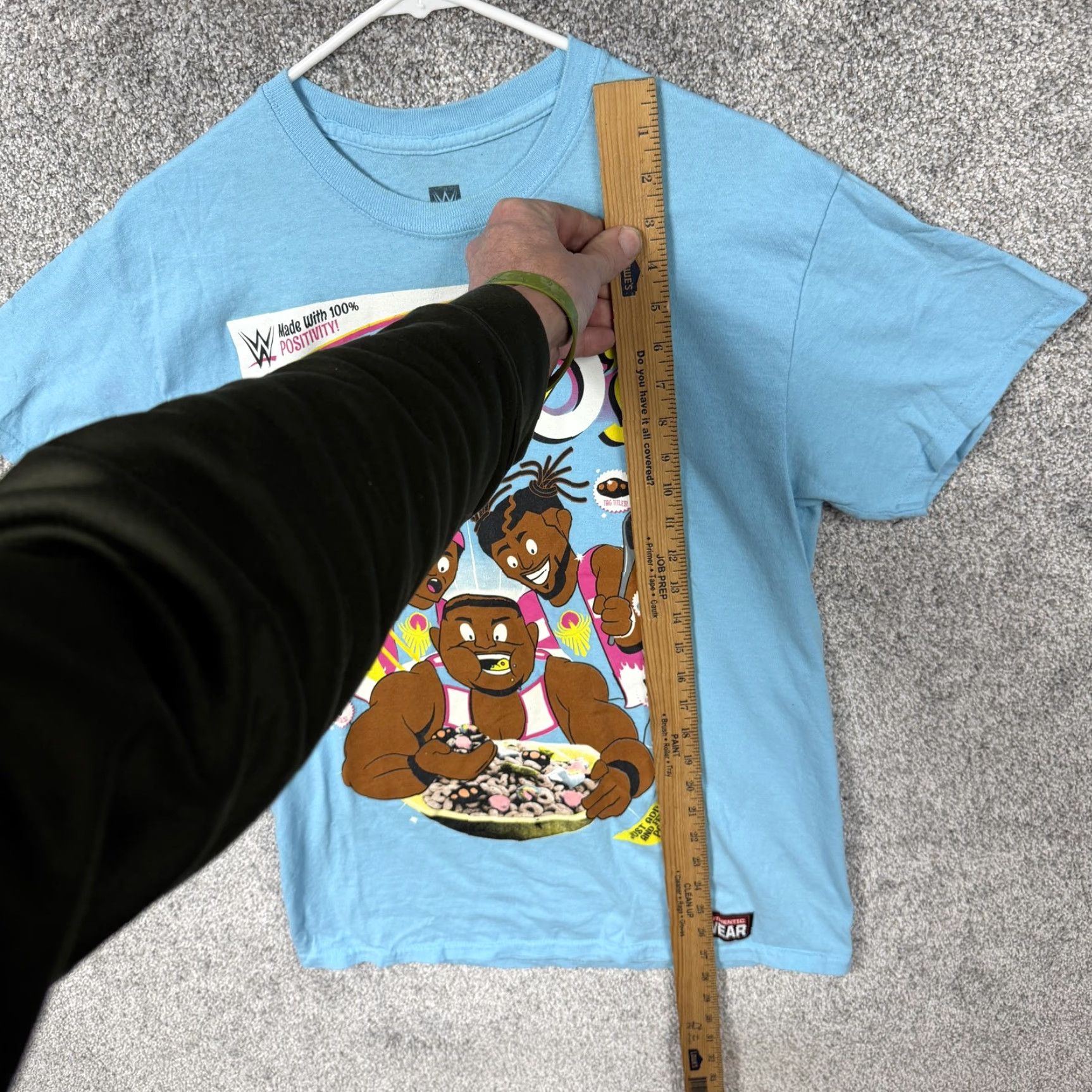 Vintage WWE Booty O's Shirt Mens M Blue The New Day Cereal Graphic Cartoon 90s Wrestling Tee Crew Neck Short Sleeve Logo Printed Authentic Mens M Blue Size US M / EU 48-50 / 2 - 2 Thumbnail