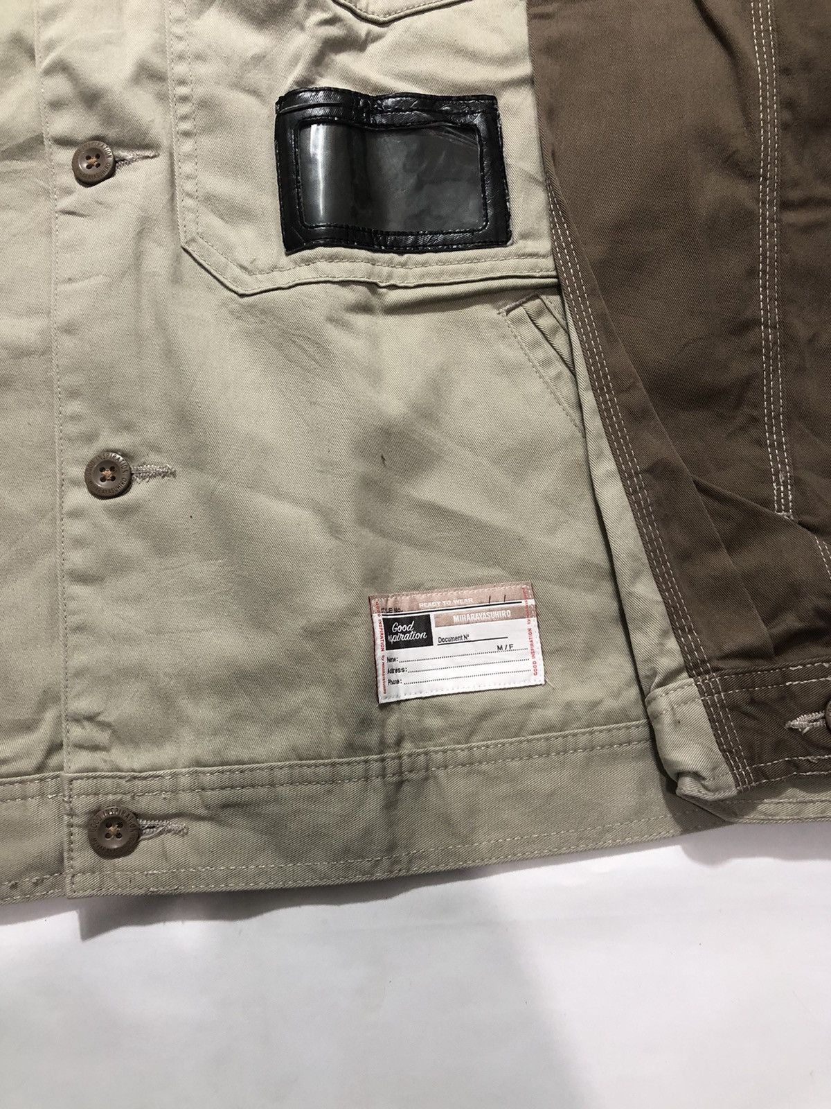 Japanese Brand × Maison MIHARA YASUHIRO Miharayasuhiro Two Toned Work Jacket Size US XL / EU 56 / 4 - 7 Thumbnail