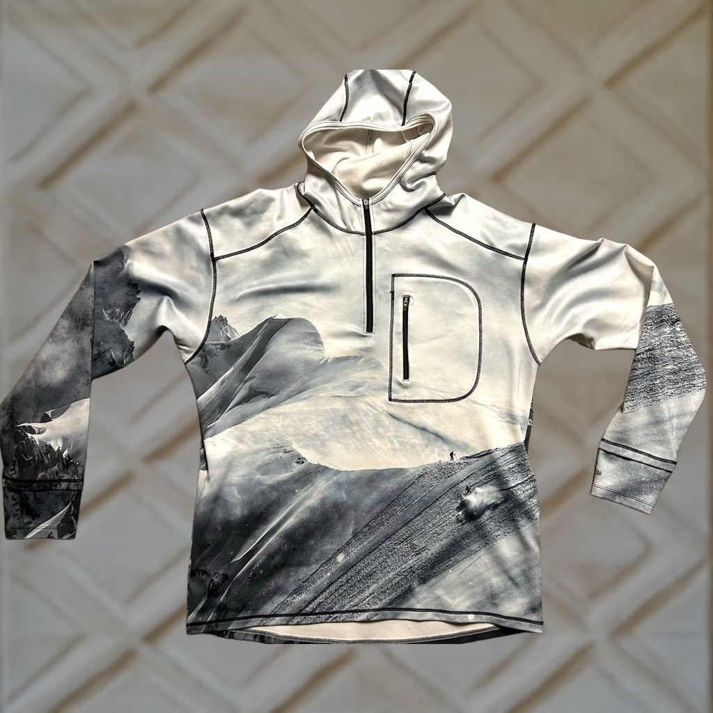 Vintage VINTAGE Mountain Cognito Jagged Edge Heavy Weight 1/4 Zip Hoodie Men’s Size L Skiing Ladies?? Size US L / EU 52-54 / 3 - 1 Thumbnail