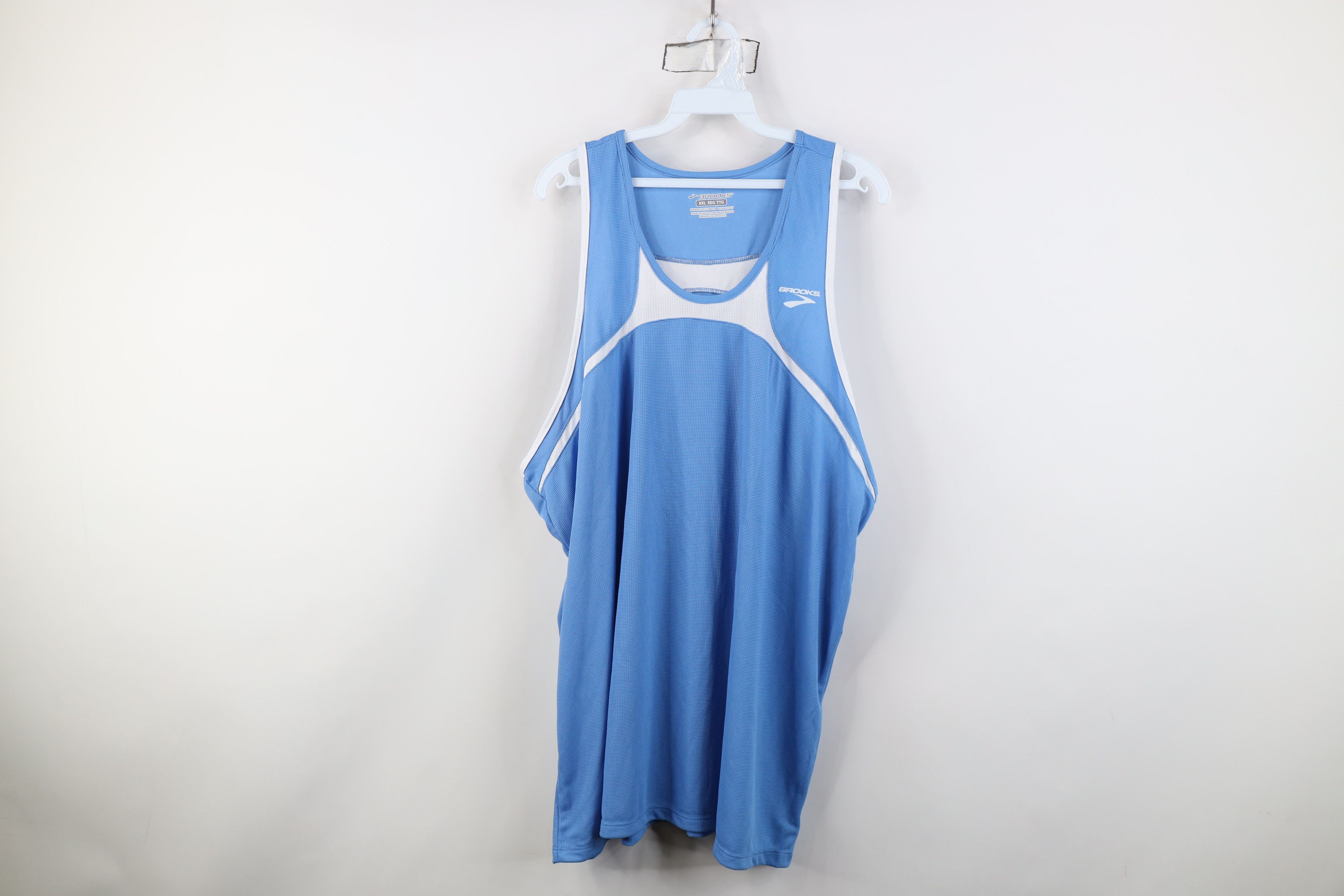 Brooks Vintage Y2K Brooks Running Singlet Jersey T-Shirt Blue Size US XXL / EU 58 / 5 - 1 Thumbnail