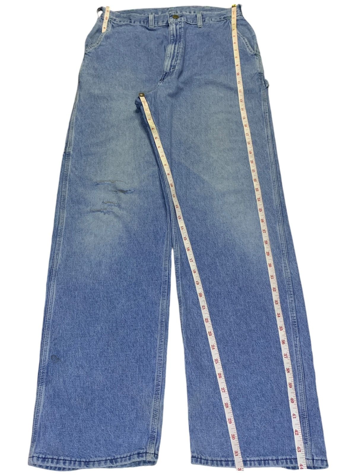 Oshkosh SALES🔥 Oshkosh Blue Wash Distress Baggy Carpenter Jeans Size US 30 / EU 46 - 12 Thumbnail