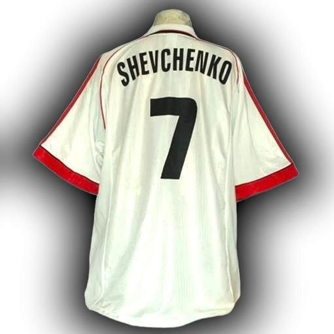 Adidas Ac Milan Italy 1998 1999 2000 Away Shirt Ukraine SHEVCHENKO Size US XL / EU 56 / 4 - 2 Thumbnail
