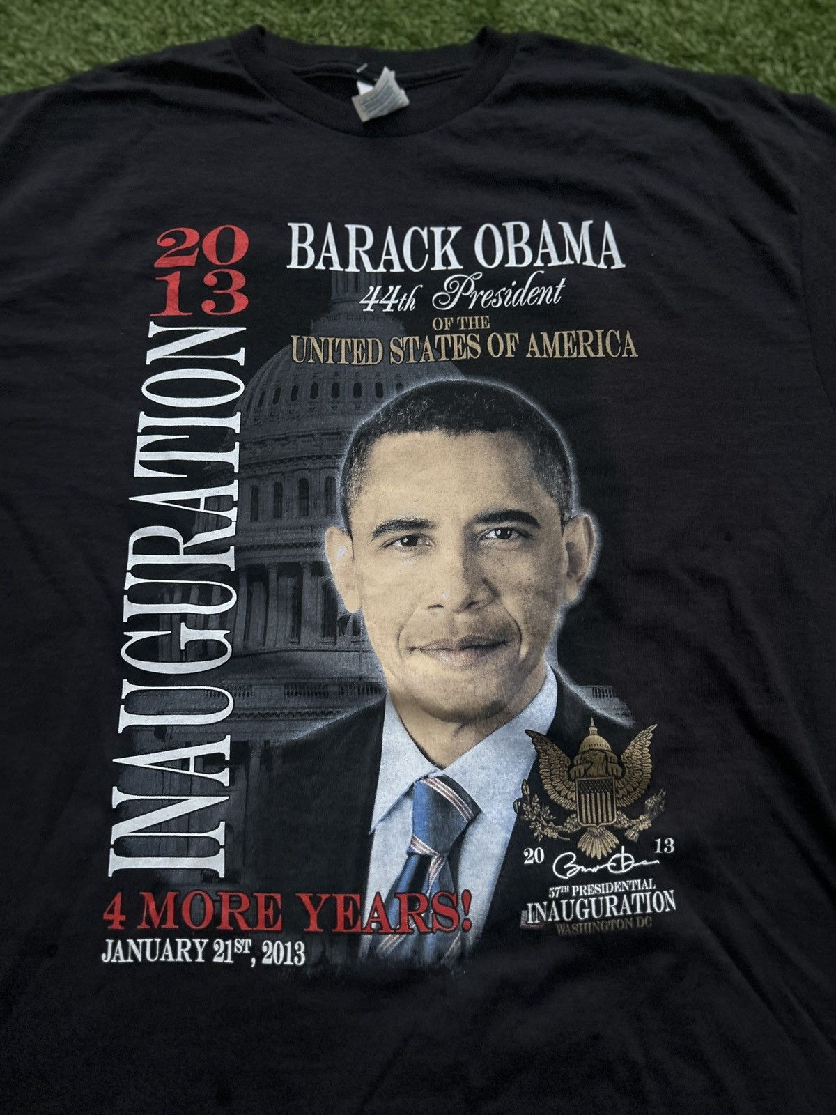 Vintage Vintage 2013 Barack Obama Inauguration T-Shirt Size US XL / EU 56 / 4 - 2 Thumbnail