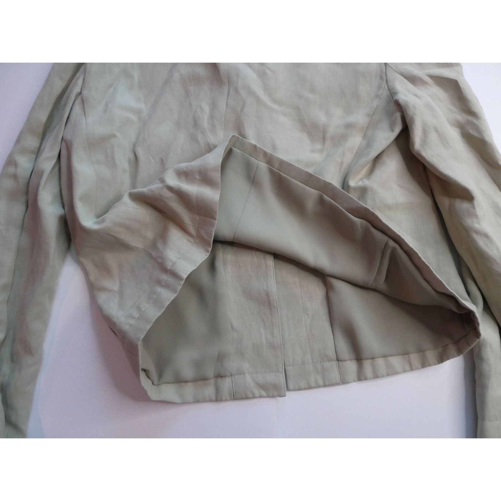 Lauren Ralph Lauren RALPH LAUREN silk linen pant suit set, 10R, beautiful! Size L / US 10 / IT 46 - 4 Thumbnail