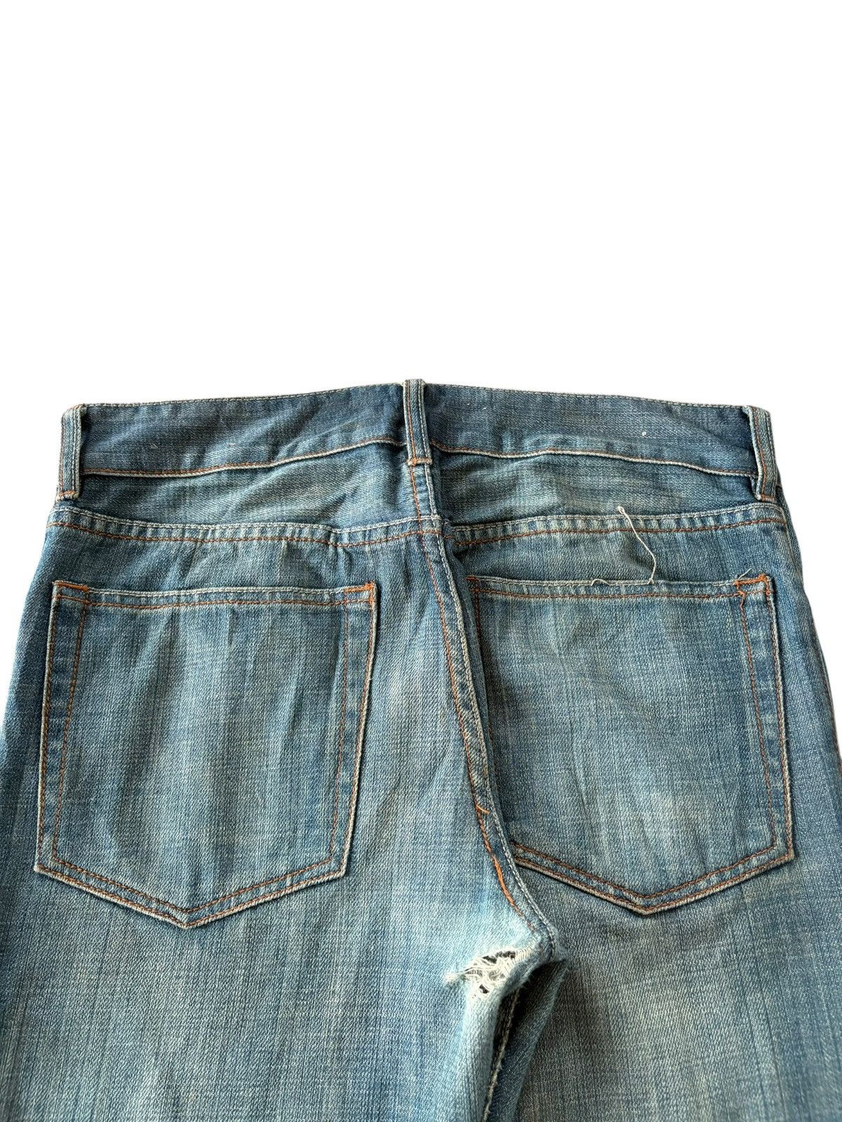 FCUK Vintage Fcuk Mud Wash Distressed Flare Jeans Size US 31 - 4 Thumbnail