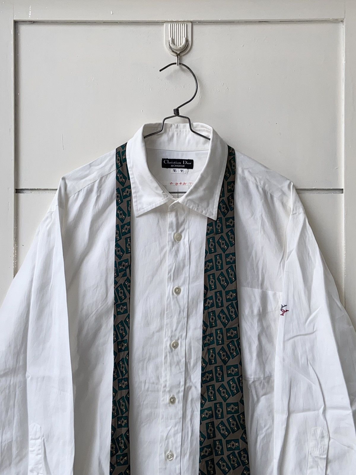 Christian Dior Monsieur CHRISTIAN DIOR MONSIEUR White Shirt Tie Size US M / EU 48-50 / 2 - 9 Thumbnail