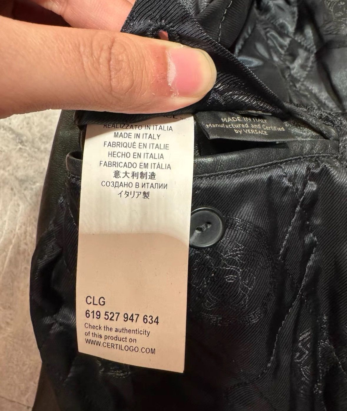 Versace Versace Sheepskin embroidered leather jacket Size US S / EU 44-46 / 1 - 6 Thumbnail