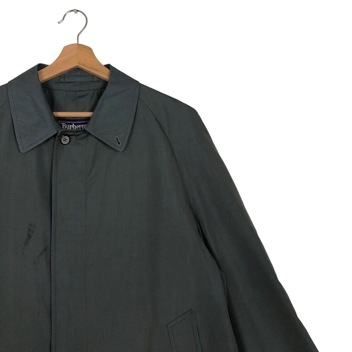 Burberry 🔥Vintage Long Jacket Burberrys Rich Black Size US M / EU 48-50 / 2 - 5 Thumbnail