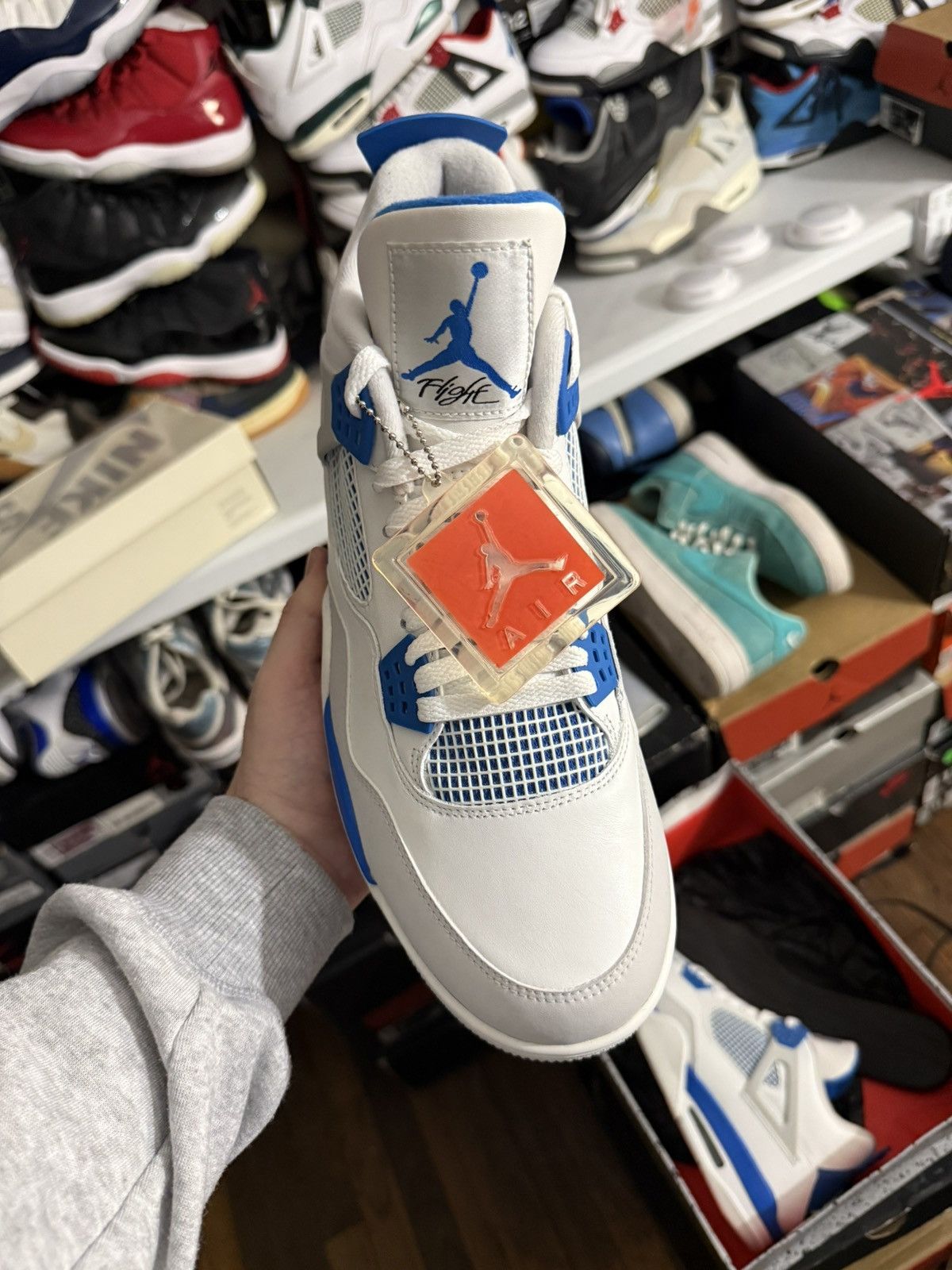 Jordan Brand Jordan retro 4 military blue sz 14 ds (2012) Size US 14 / EU 47 - 2 Thumbnail