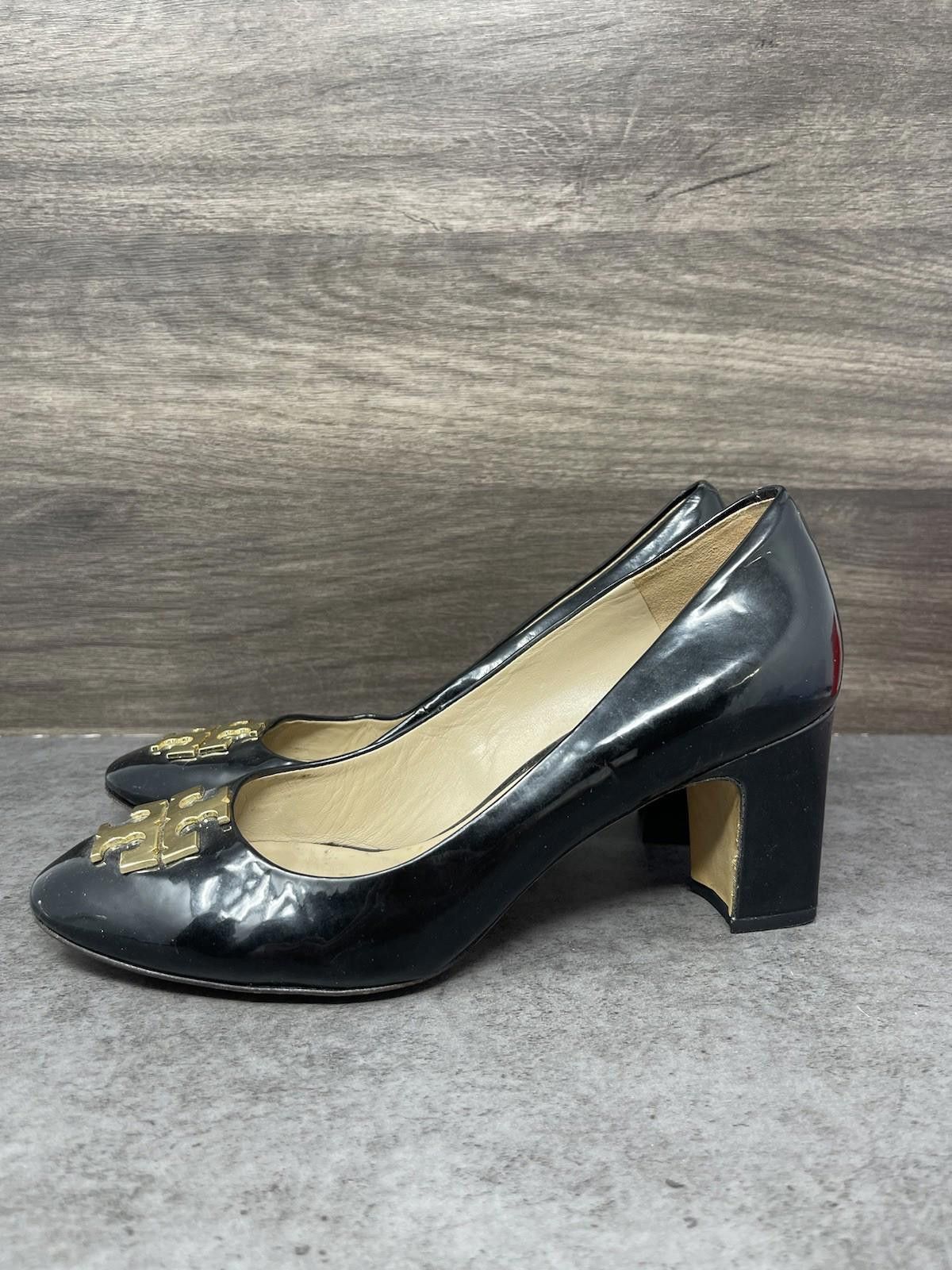 Other Tory Burch Raleigh Block Heel Pumps Womens Size 8 Patent Size US 8 / IT 38 - 1 Thumbnail