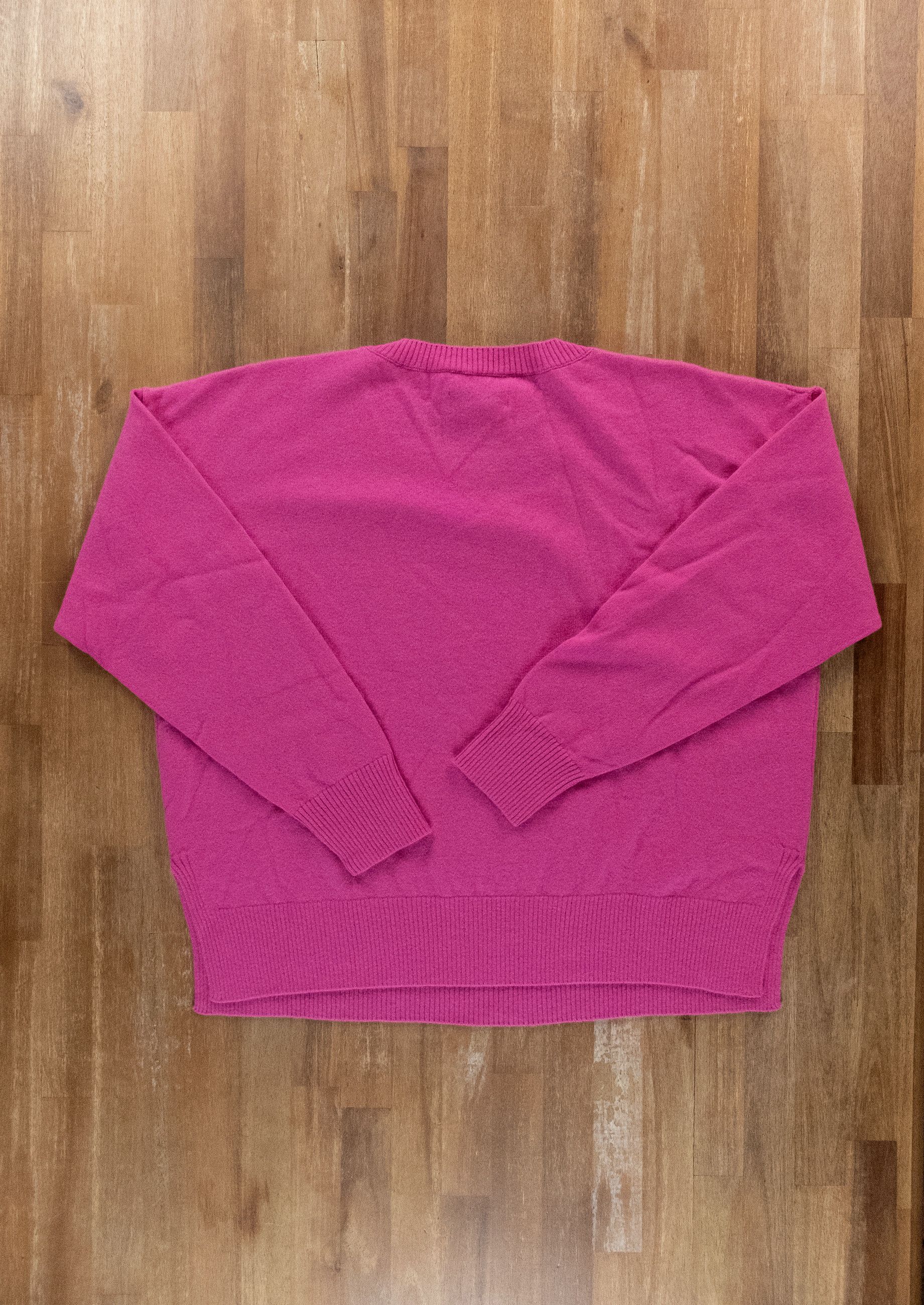 FALCONERI pink cashmere oversize side slit sweater Medium