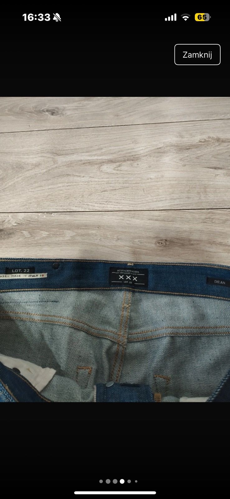 Scotch & Soda Scotch & Soda Lot 22 Dean Jeans Relaxed raw selvedge italy Size US 31 - 4 Thumbnail