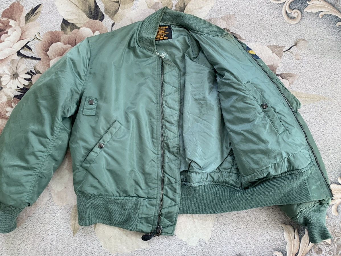 Vintage Vintage MA-1 Usaf Military Bomber Jacket Zip Ideal Usa Size US M / EU 48-50 / 2 - 14 Thumbnail