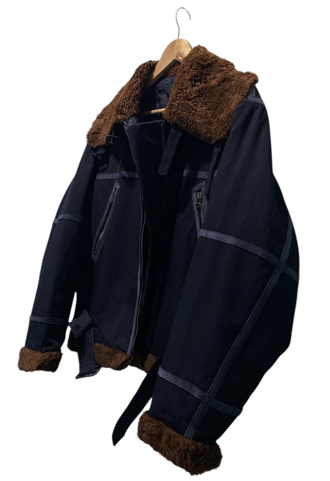 Jean Paul Gaultier Rare Jean Paul Gaultier Femme Faux Fur Aviator Flight Jacket Size L / US 10 / IT 46 - 6 Thumbnail