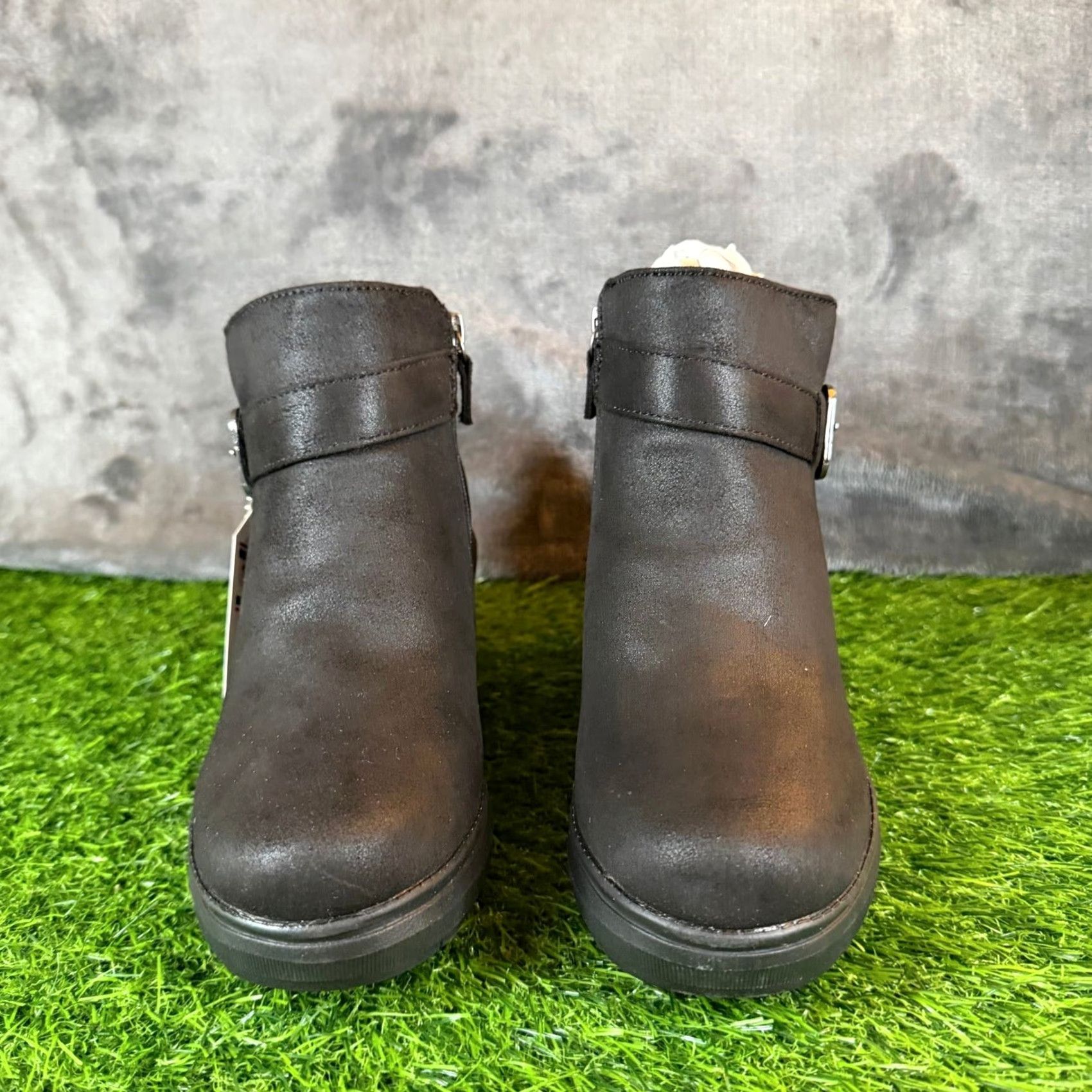 SKECHERS Skechers BOBS Gala In High Demand Black Vegan Wedge Ankle Boots 114617 Womens 6 Size US 6 / IT 36 - 3 Thumbnail