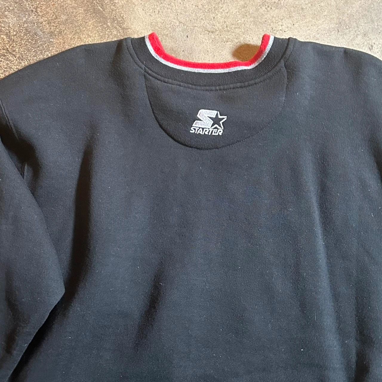 Starter Vintage Chicago Bulls crewneck sweatshirt in black and red Size US L / EU 52-54 / 3 - 3 Thumbnail