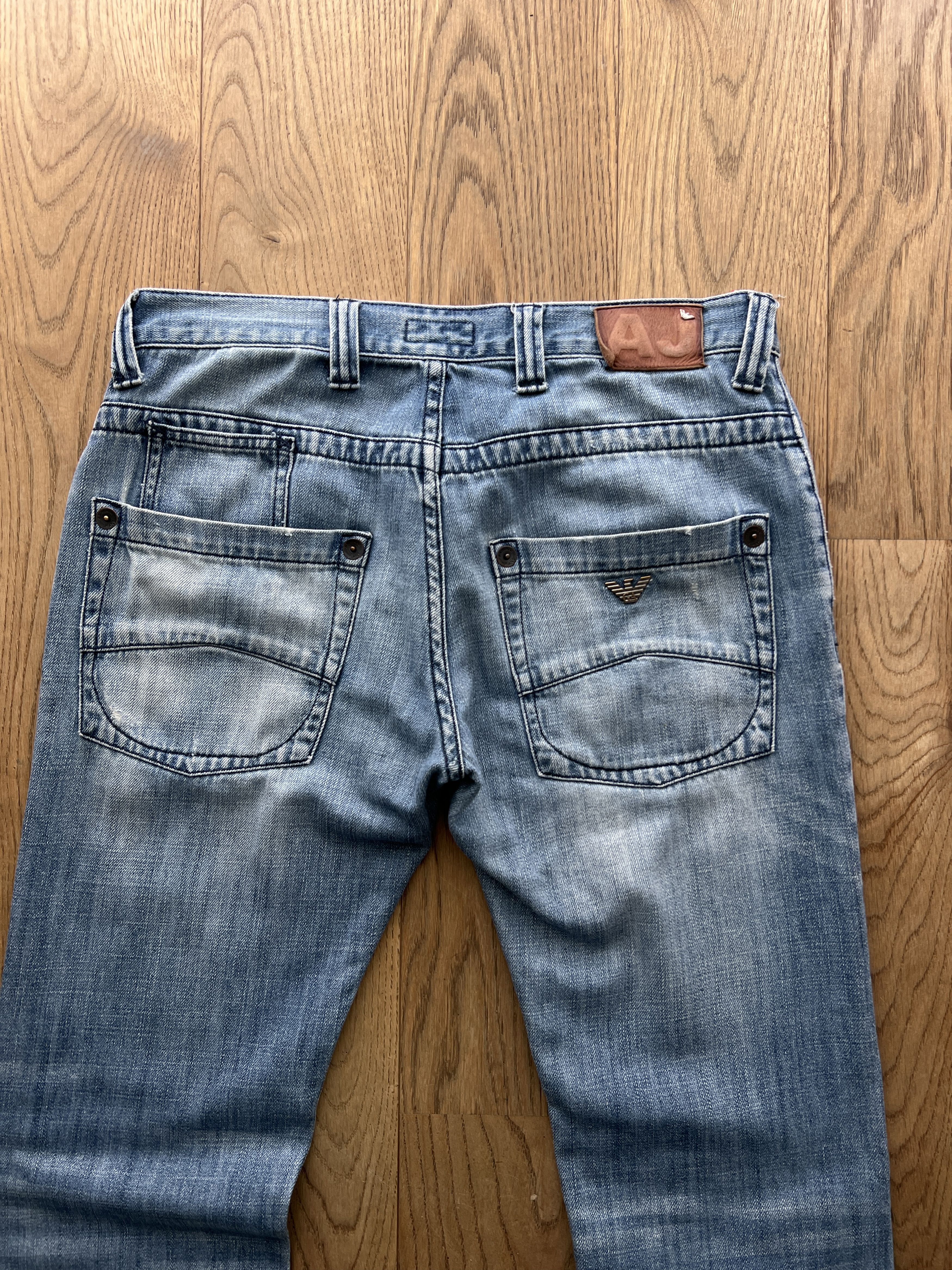 Armani Y2K Armani retro vintage 00s blue denim jeans slim straight Size US 32 / EU 48 - 7 Thumbnail