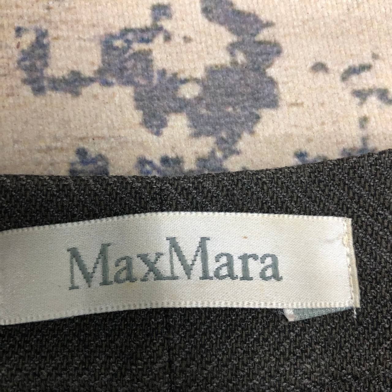 Max Mara P793 MAX MARA MADE IN ITALY FLARED HERRINGBONE PANTS Size 32" / US 10 / IT 46 - 4 Thumbnail
