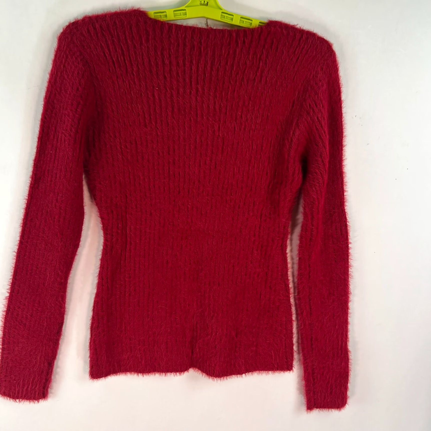 Vintage VINTAGE Women's Sweater Size L Red Heavy Knit Acrylic Nylon Pullover Fall Winter 90s Size L / US 10 / IT 46 - 5 Thumbnail
