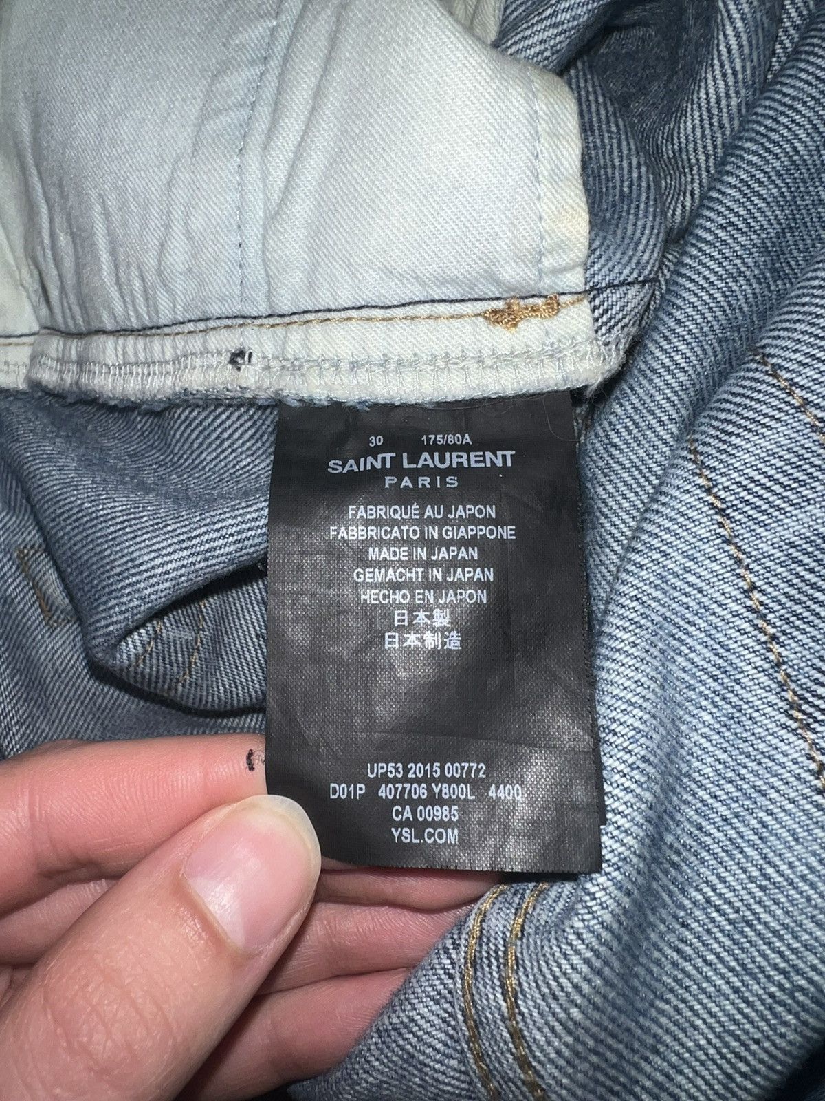 Saint Laurent Paris Saint Laurent D02 jeans Size US 30 / EU 46 - 3 Thumbnail