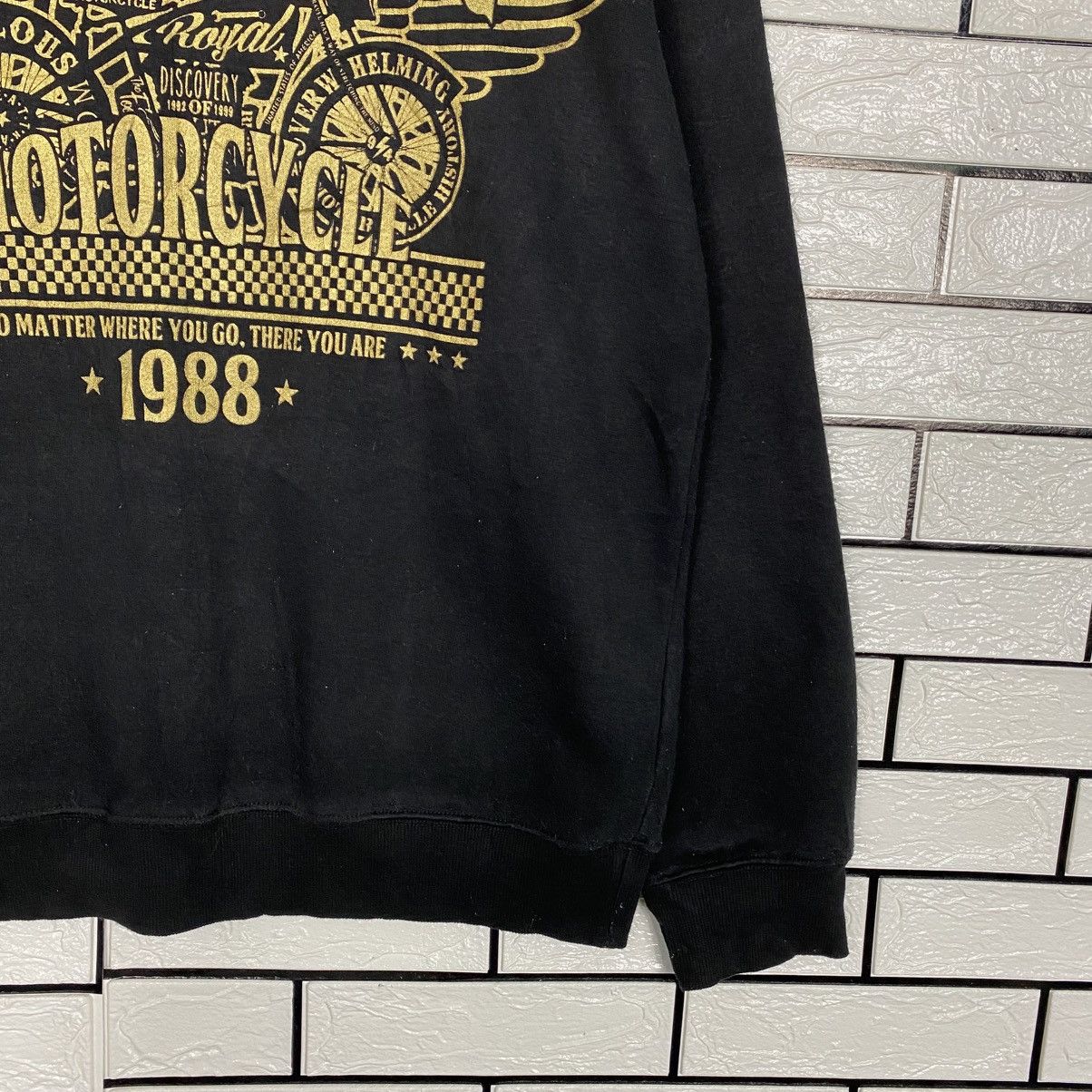 Japanese Brand 📌Punk Biker Style Sweatshirt Over Whelming Motorcycle Size US L / EU 52-54 / 3 - 6 Thumbnail