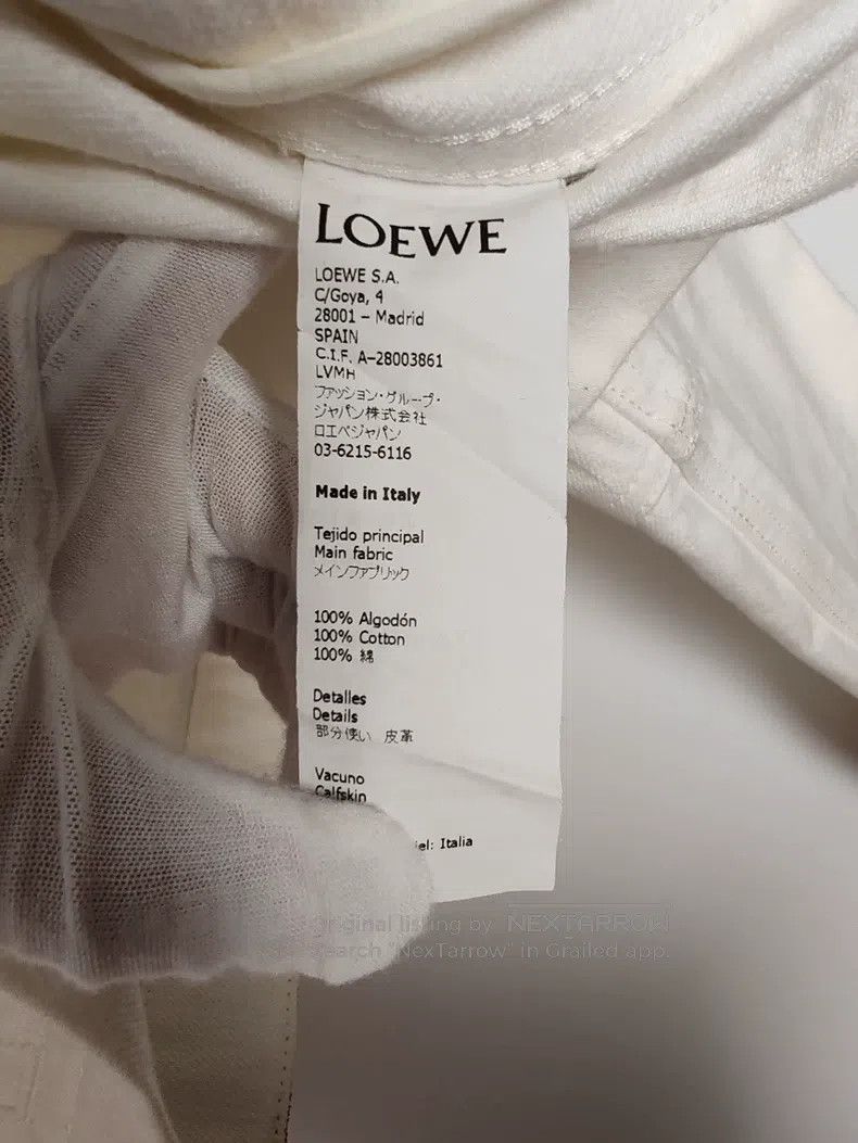 Loewe Loewe Women's Leather Patch Denim Jacket Size XXS / US 00 / IT 34 - 5 Thumbnail