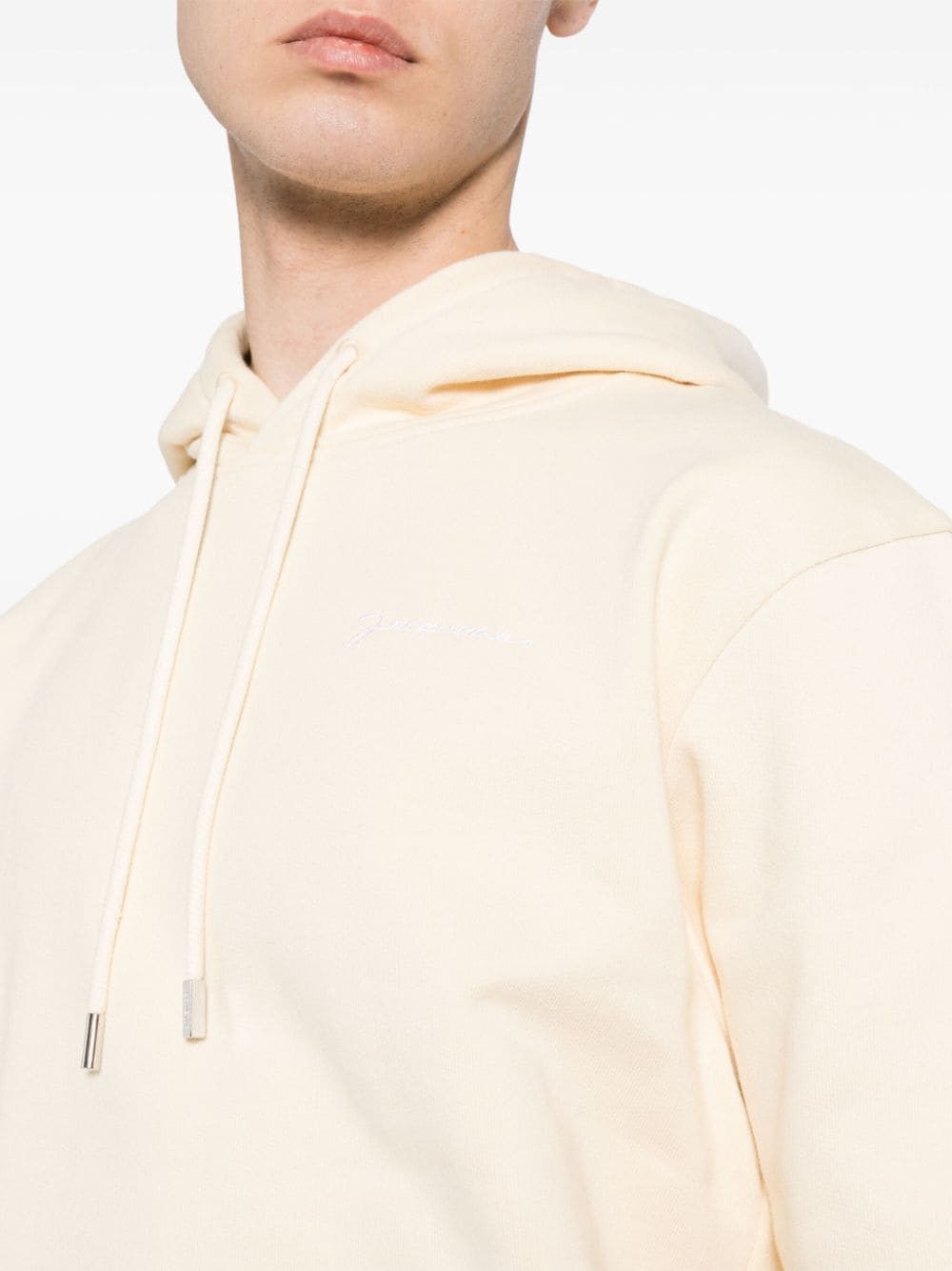 Jacquemus o1s22i1n1024 Unisex Hooded Sweatshirt in Beige Size US S / EU 44-46 / 1 - 5 Thumbnail