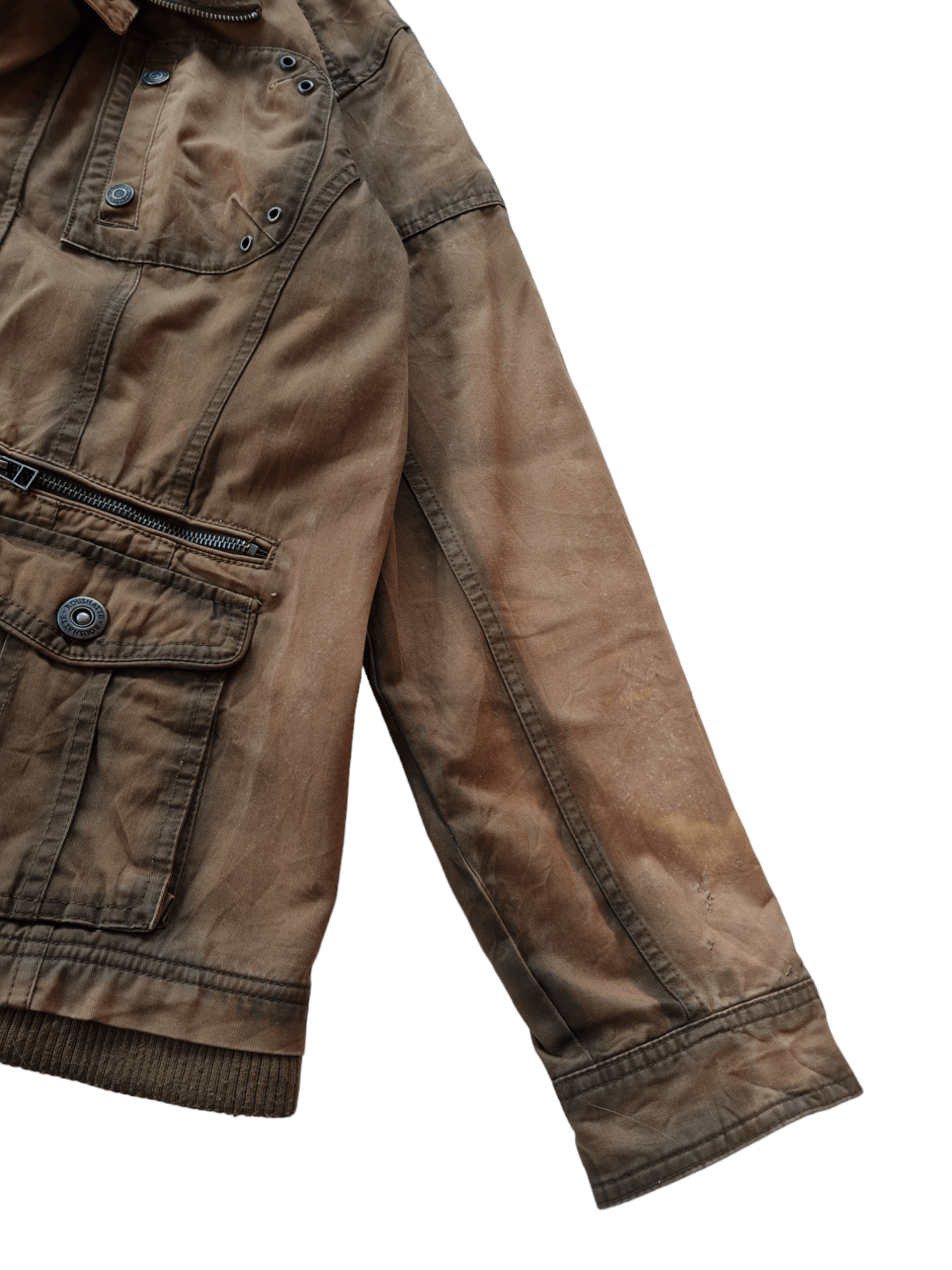 Japanese Brand Vintage Sun Faded Roushatte Jacket Zipper Size US L / EU 52-54 / 3 - 7 Thumbnail