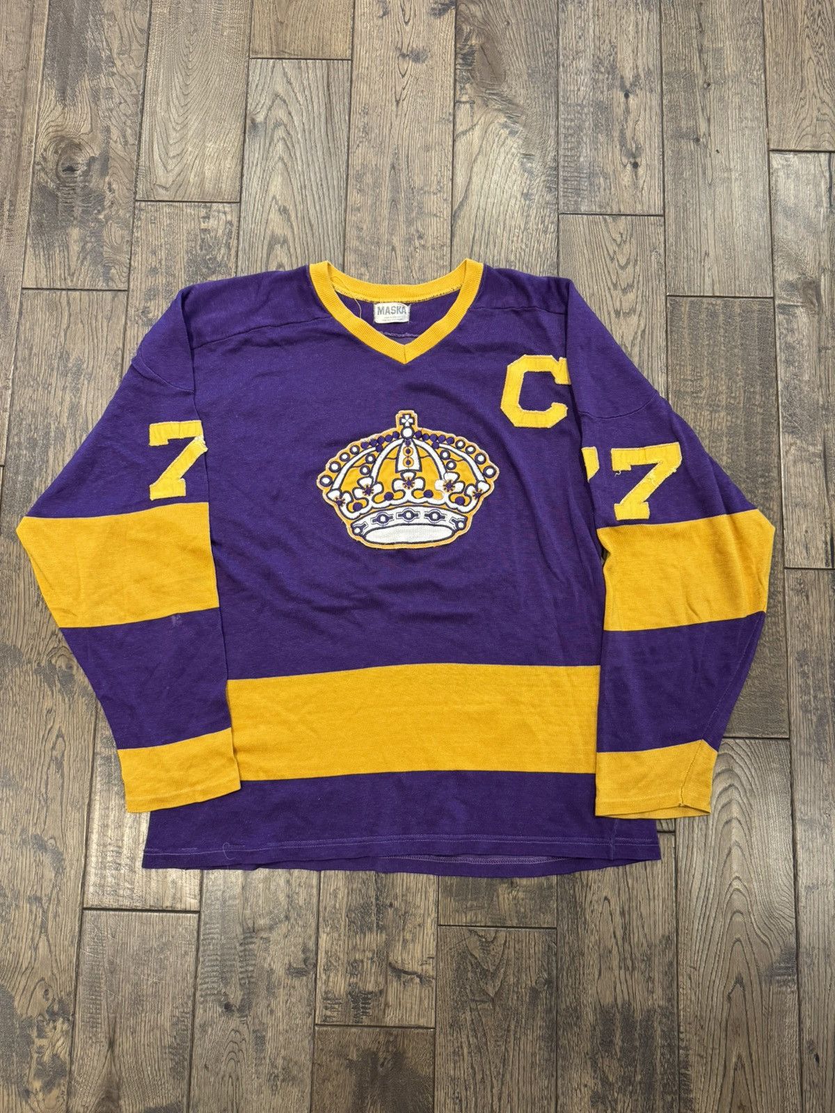 Vintage Vintage 80s Los Angeles Kings "Forum Blue" Jersey Size US M / EU 48-50 / 2 - 1 Thumbnail