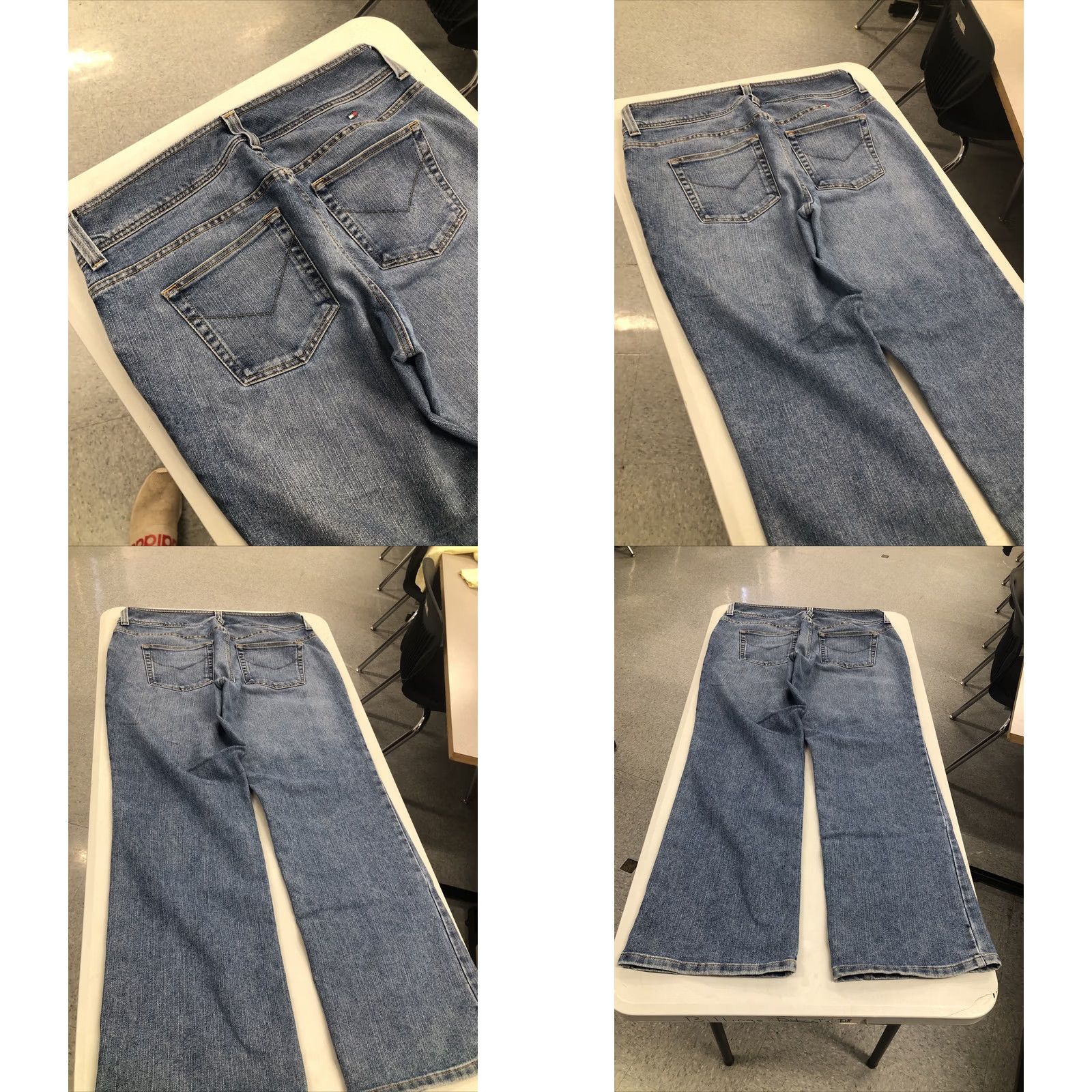 Tommy Hilfiger TOMMY HILFIGER Jeans Women's 18 High Rise Bootcut Hipster Denim 38x32.5 Blue 5-Pocket N/A Regular Vintage/HS Girls? Size 40" / US 18 - 8 Thumbnail