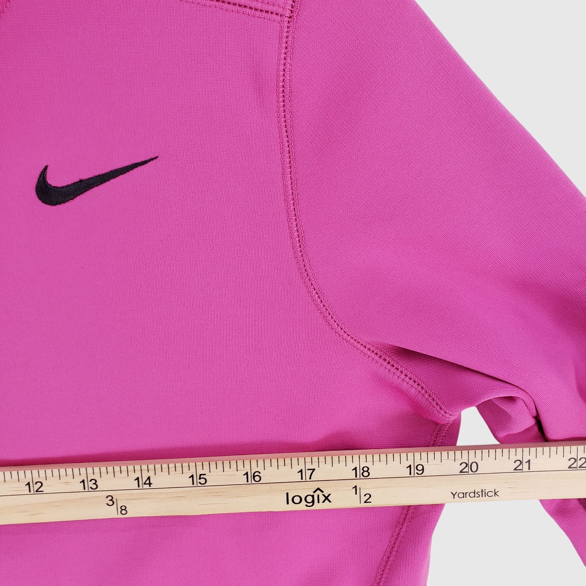 Nike Vintage NikeFit Womens Pink Pullover Hoodie With Kangaroo Po Size M / US 6-8 / IT 42-44 - 9 Thumbnail