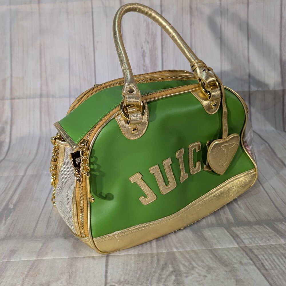 Juicy Couture Juicy Couture Vintage Green-Gold Pet Carrier Bag Size ONE SIZE - 4 Thumbnail