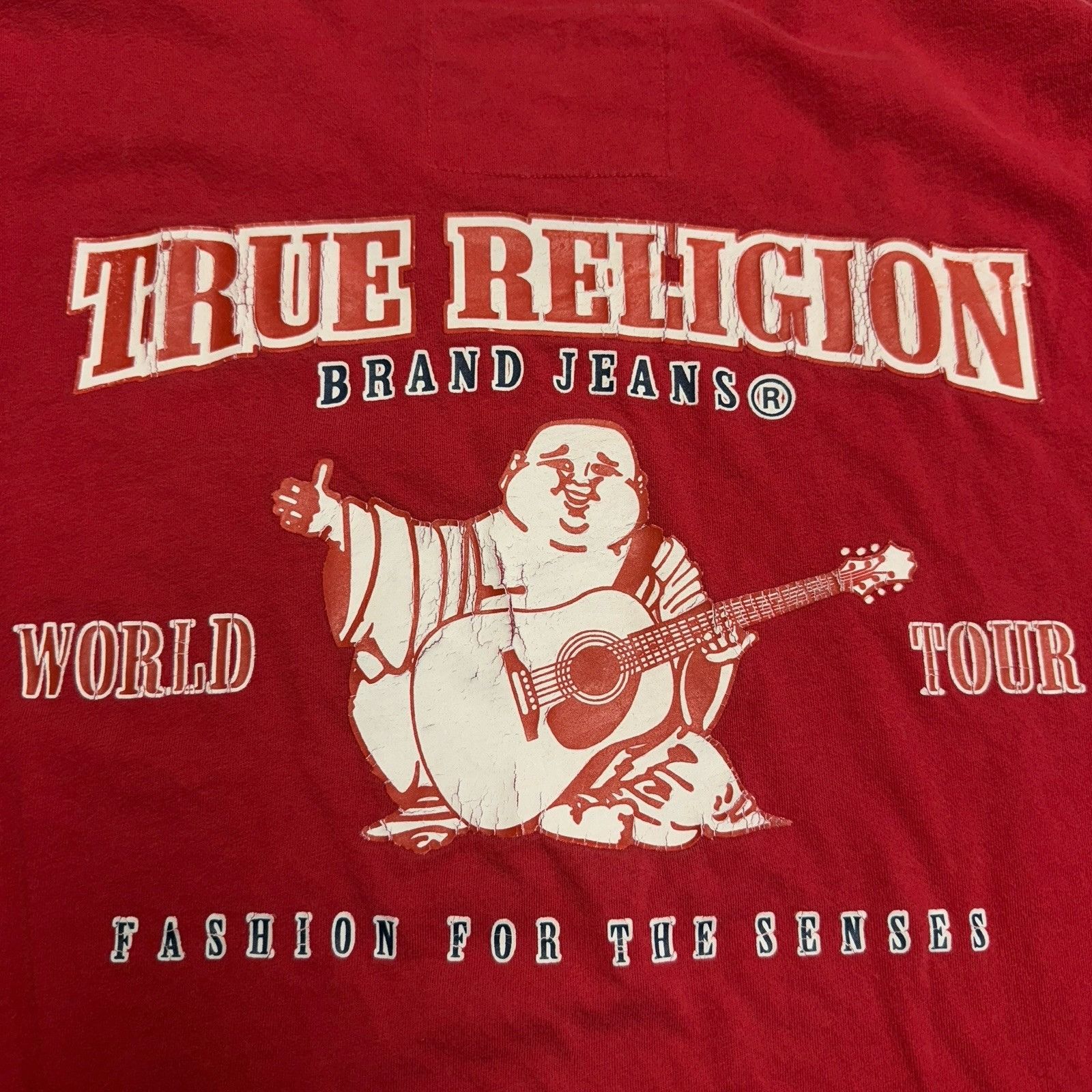 True Religion True Religion T Shirt Mens XL 21.5x27.5 Red Short Sleeve Size US XL / EU 56 / 4 - 7 Thumbnail
