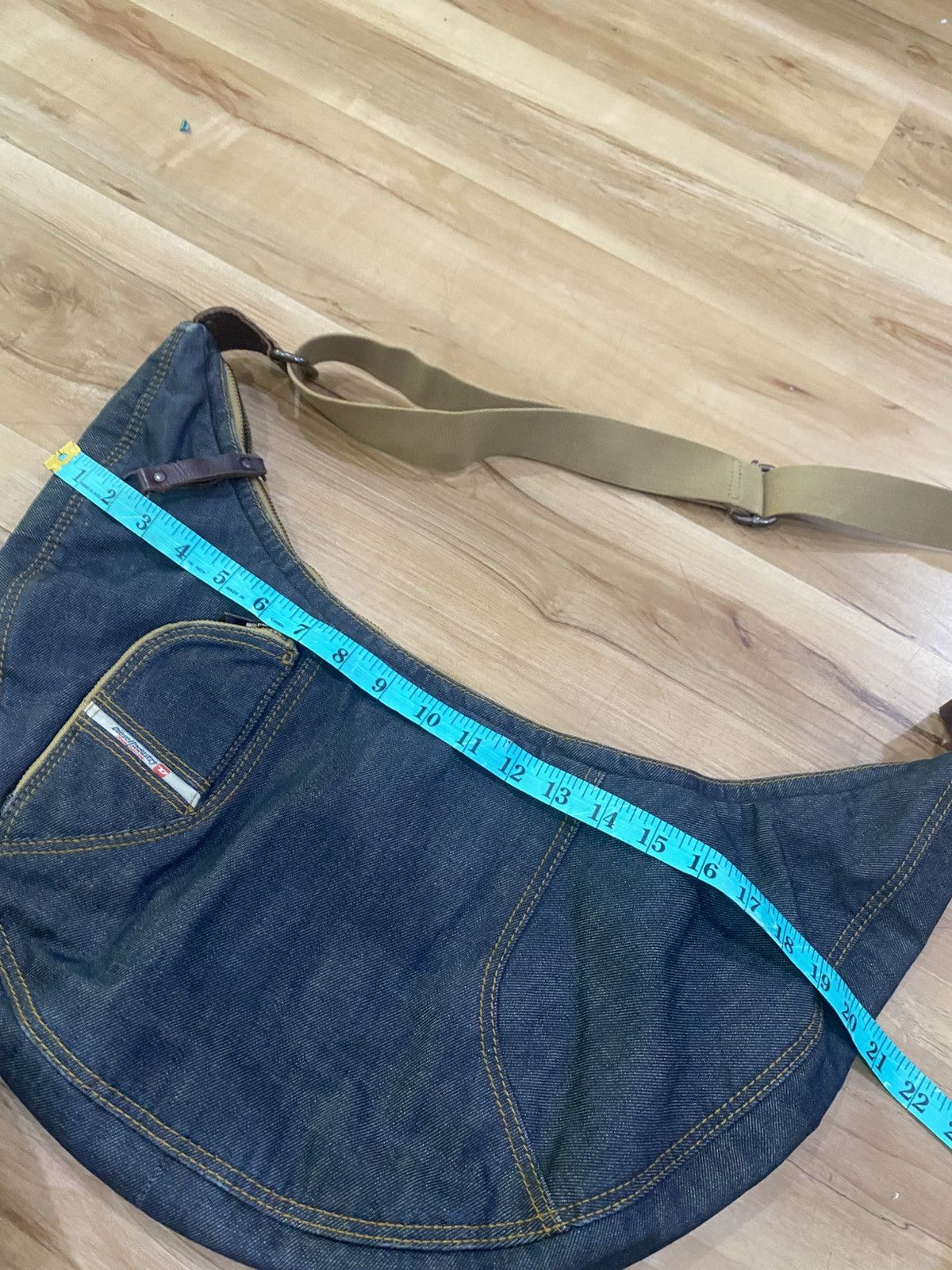 Designer × Diesel Vintage Diesel denim crossbody jeans bag Size ONE SIZE - 5 Thumbnail