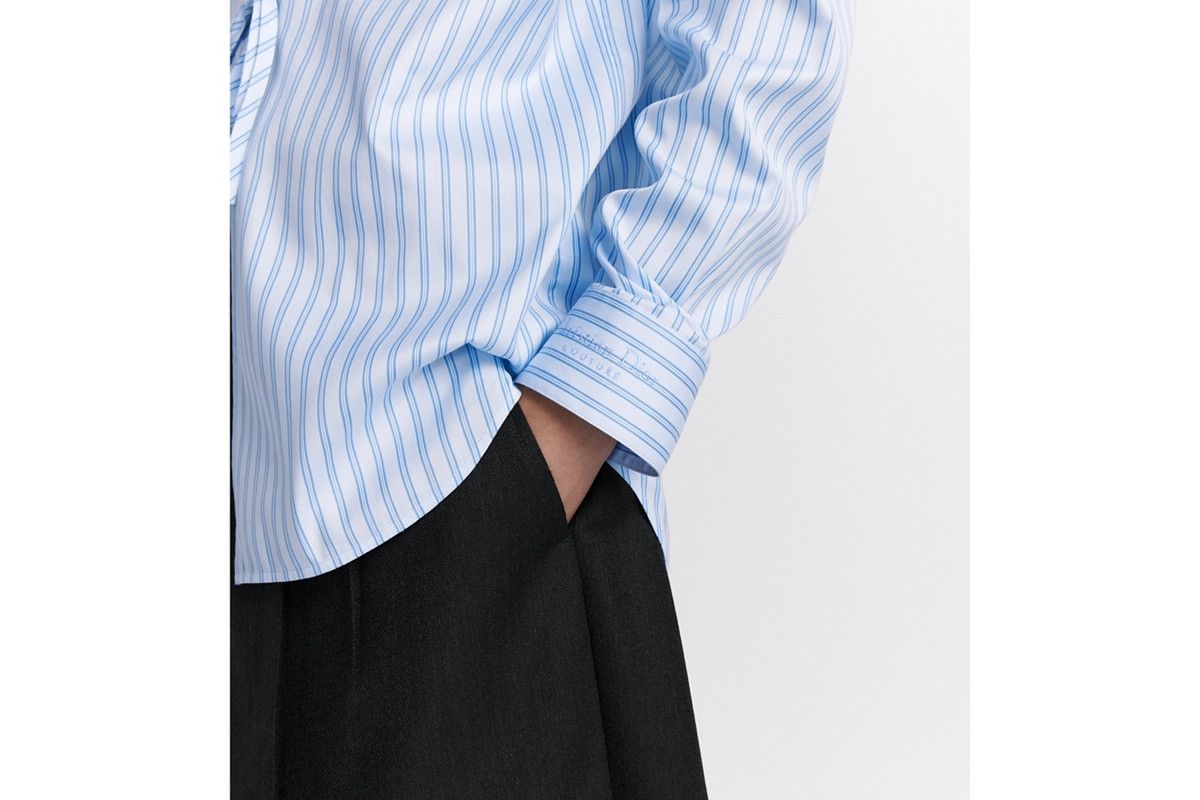 Dior o1bcso1str0226 Shirt with Ties in Blue Size US XL / EU 56 / 4 - 6 Thumbnail