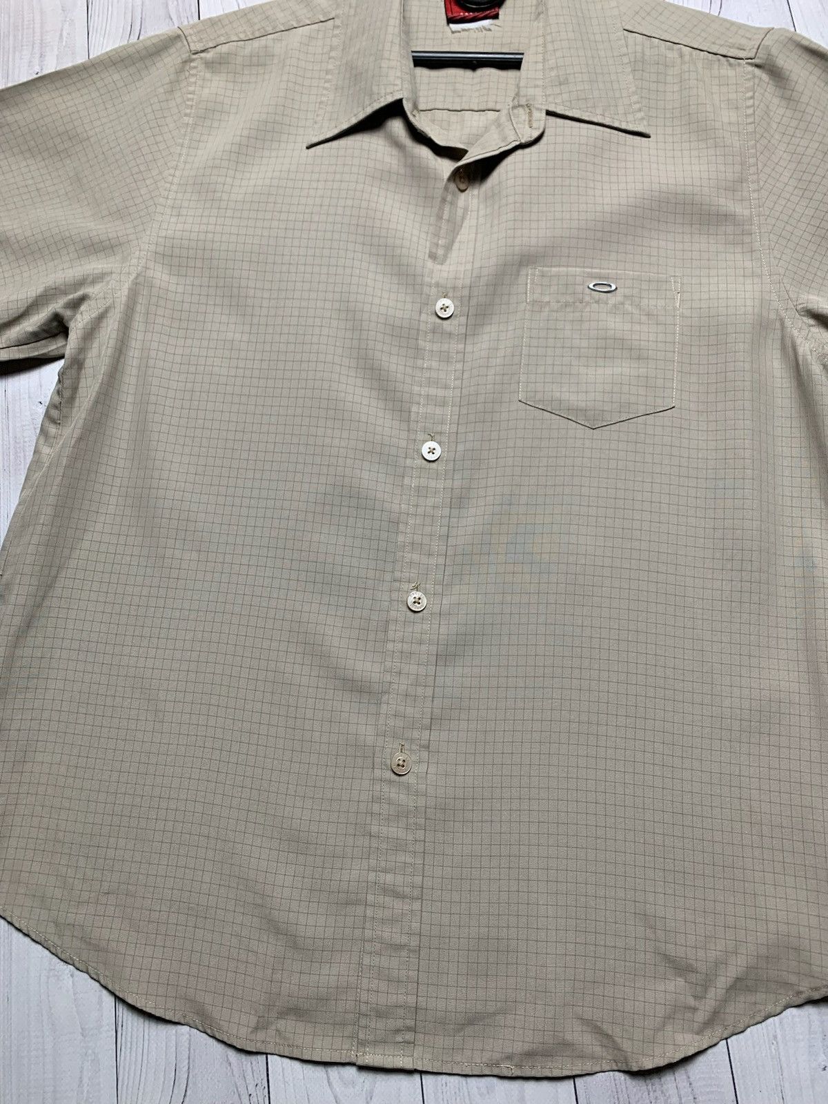 Oakley × Vintage Vintage Oakley shirt plaid size S logo rare beige Size US S / EU 44-46 / 1 - 4 Thumbnail