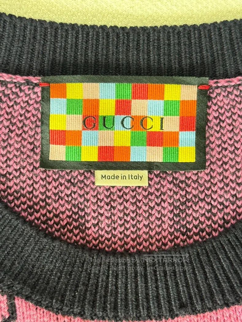 Gucci Gucci Pink full-print sweater Size L / US 10 / IT 46 - 6 Thumbnail