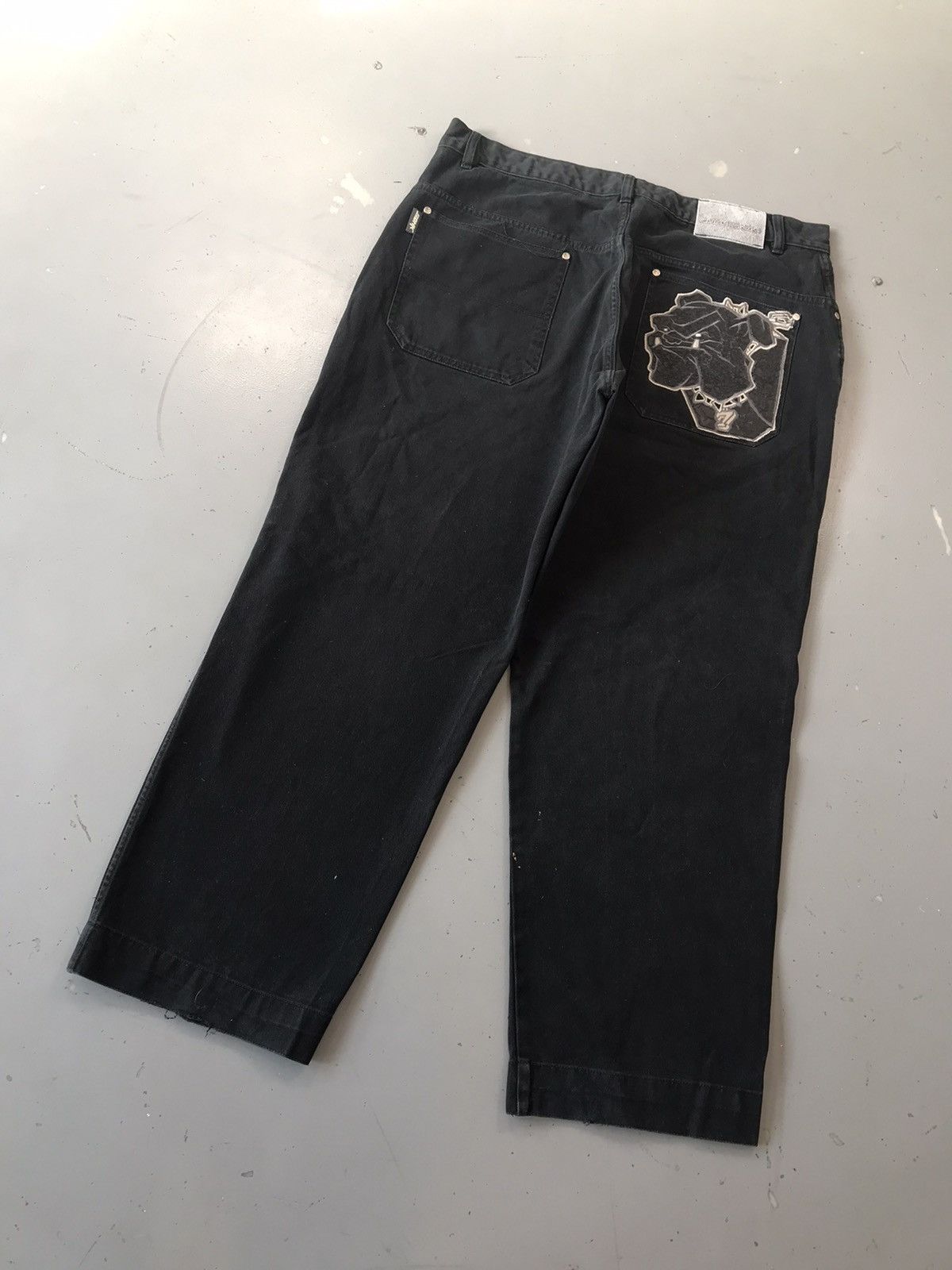 Vintage Vintage SOHK patch work straight fit denim Size US 40 / EU 56 - 11 Thumbnail