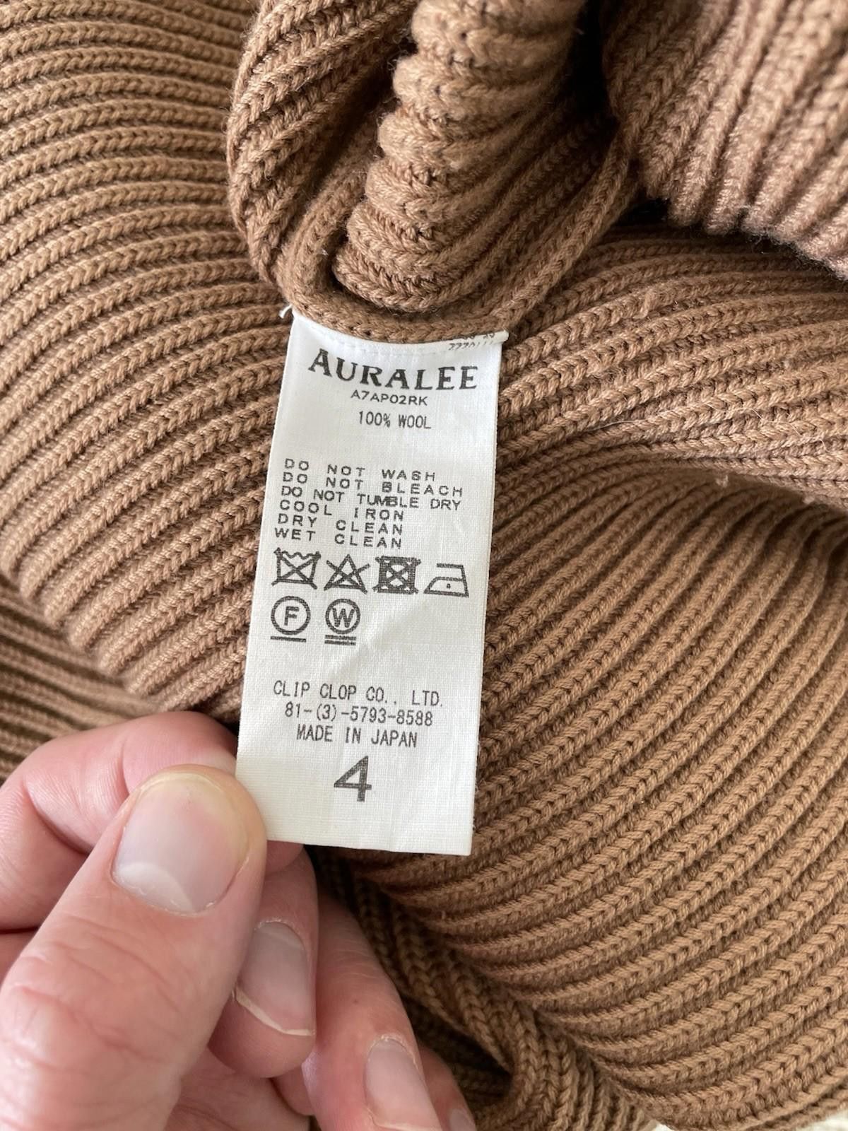 Auralee AURALEE Japan SUPER FINE WOOL Sweater Jumper Brown Size 4 Size US XL / EU 56 / 4 - 4 Thumbnail