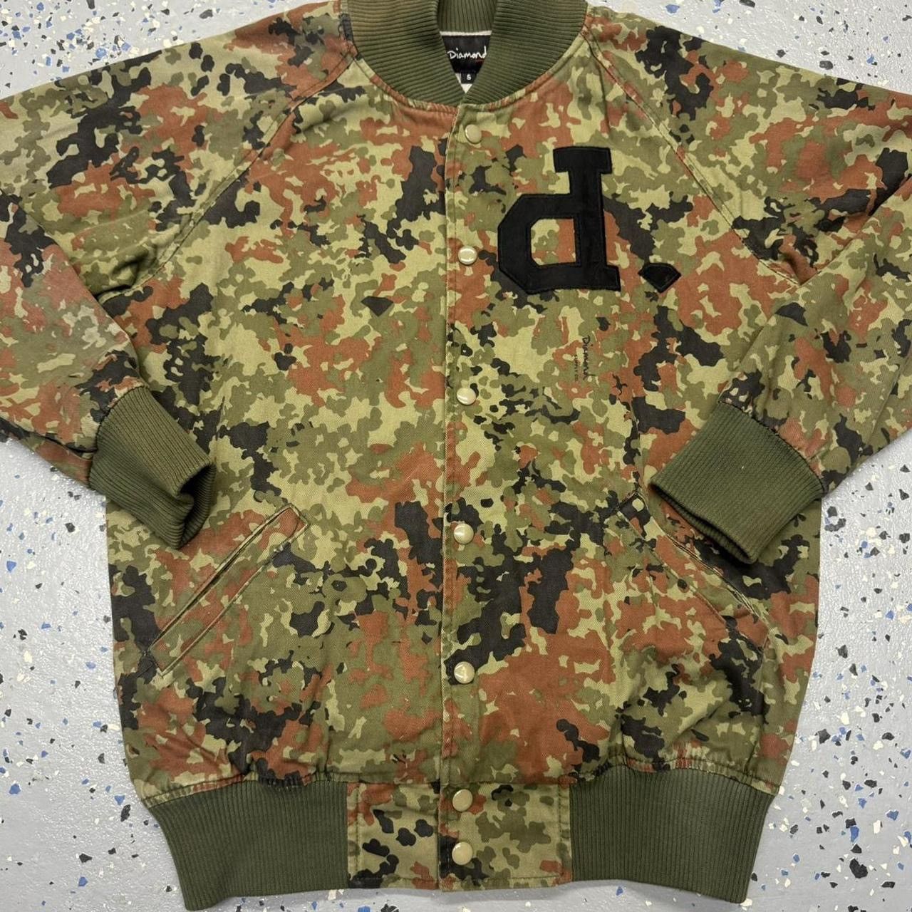 Diamond Supply Co. Y2K 00s Diamond Supply Camo Bomber Varsity Jacket Size US S / EU 44-46 / 1 - 3 Thumbnail