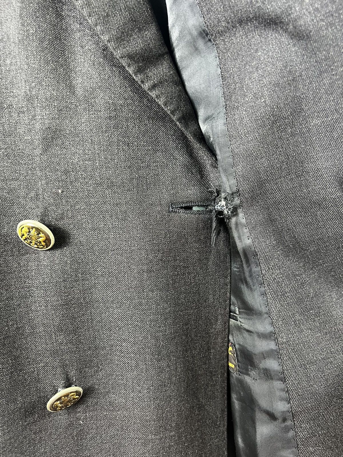 Celine 🔥 Vtg Tailoring French CELINE LORO PIANA Golden Button Size 52S - 11 Thumbnail