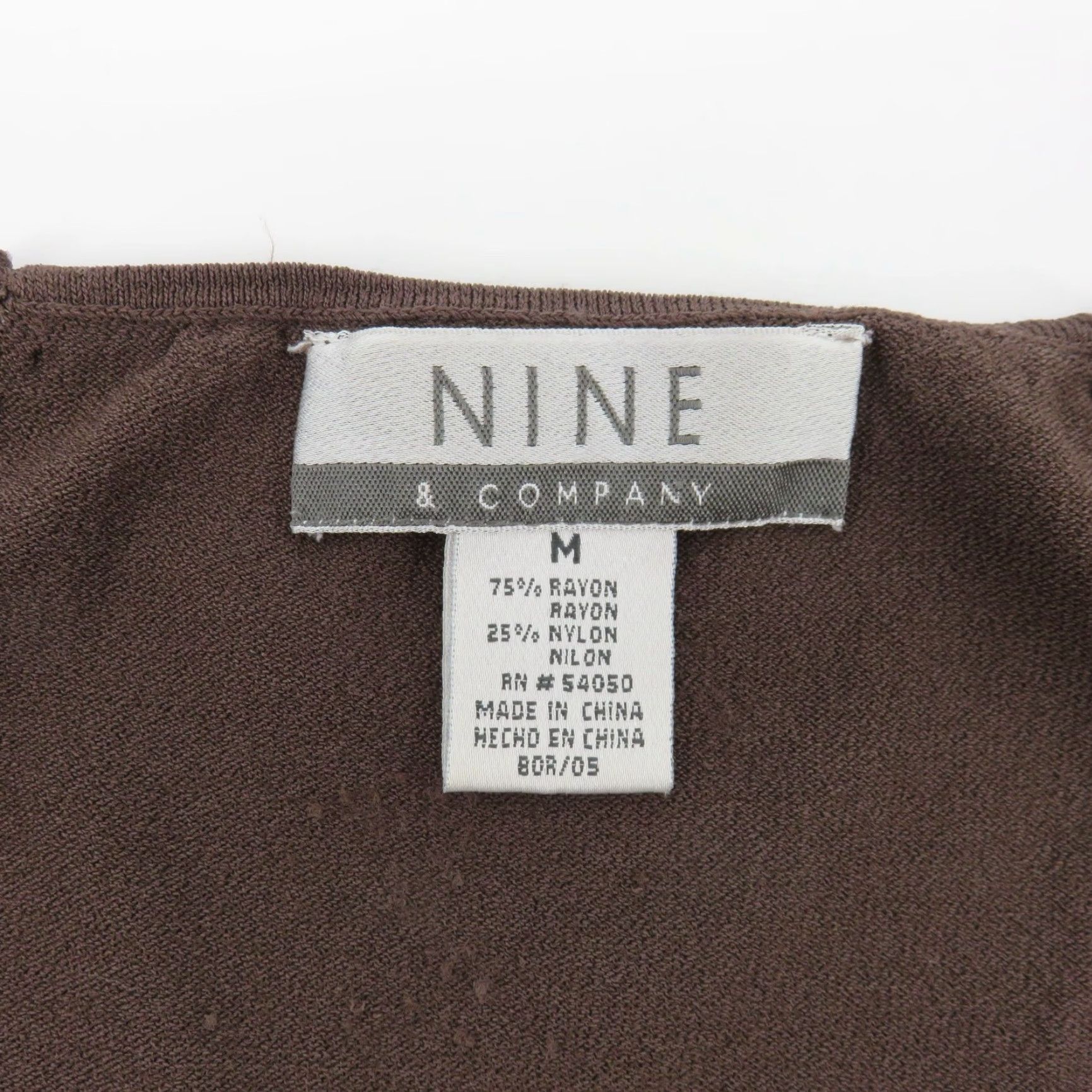 Vintage VINTAGE Nine & Company Women Tank Top Shirt Beaded Crochet Sleeveless M Brown 90s 1990s Vintage Shirt Tank Womens M Brown Beaded Crochet 90s Size M / US 6-8 / IT 42-44 - 7 Thumbnail