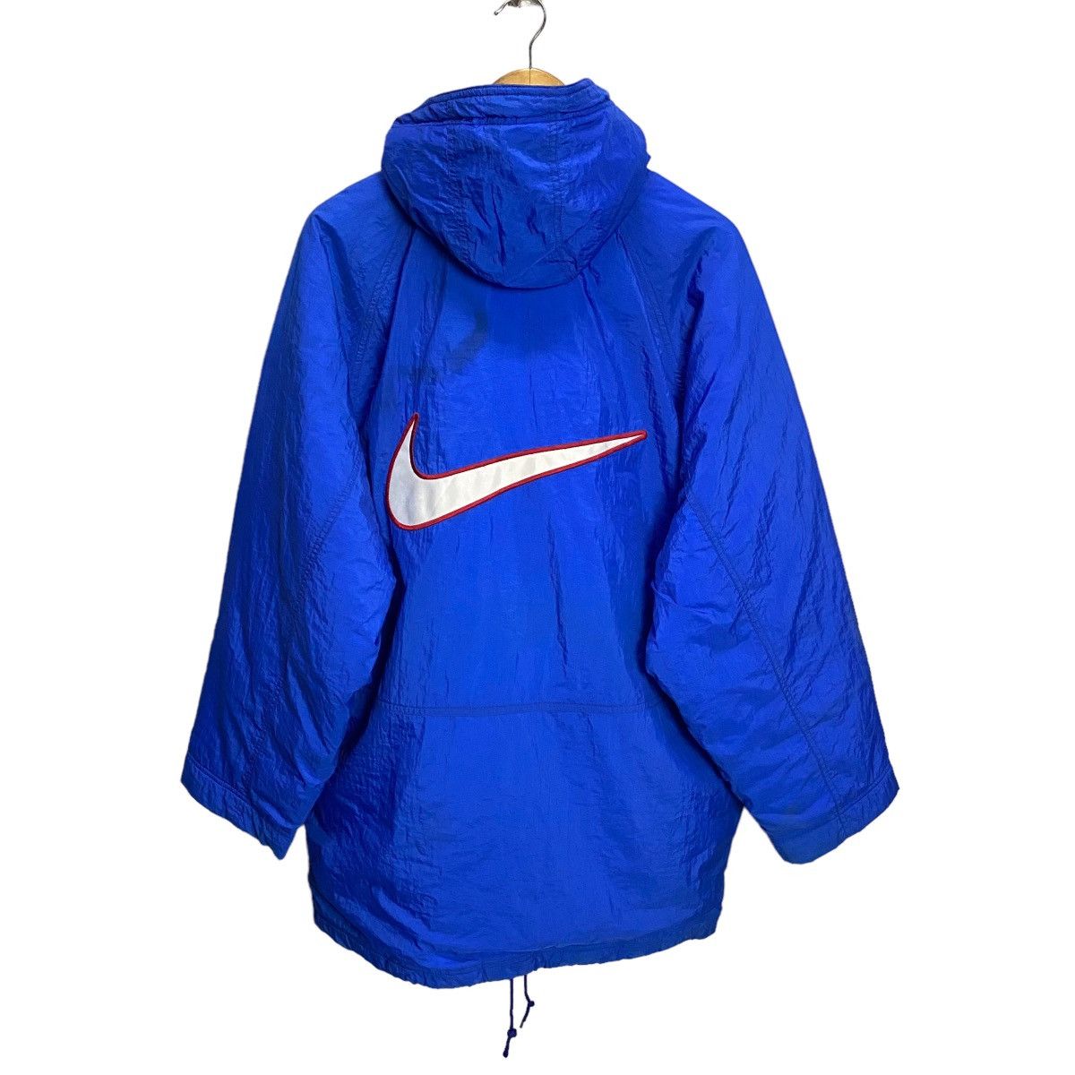 Nike × Vintage Nike 90s Big swoosh padded parka hoodie jacket Size US M / EU 48-50 / 2 - 1 Thumbnail