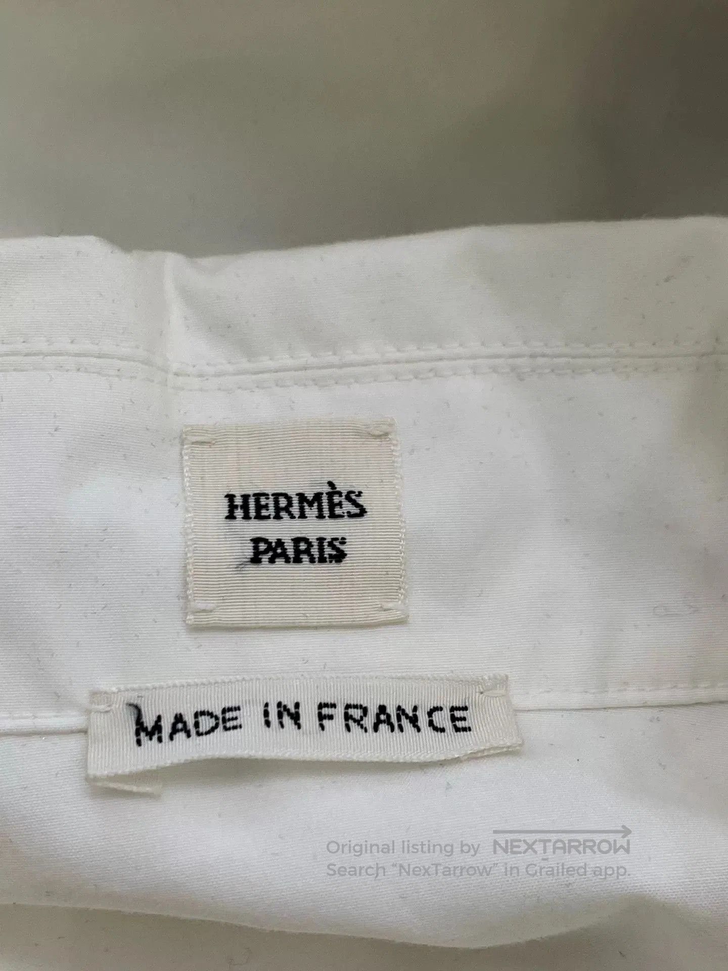 Hermes Hermes White Waist-Cinched Shirt. Size US M / EU 48-50 / 2 - 4 Thumbnail