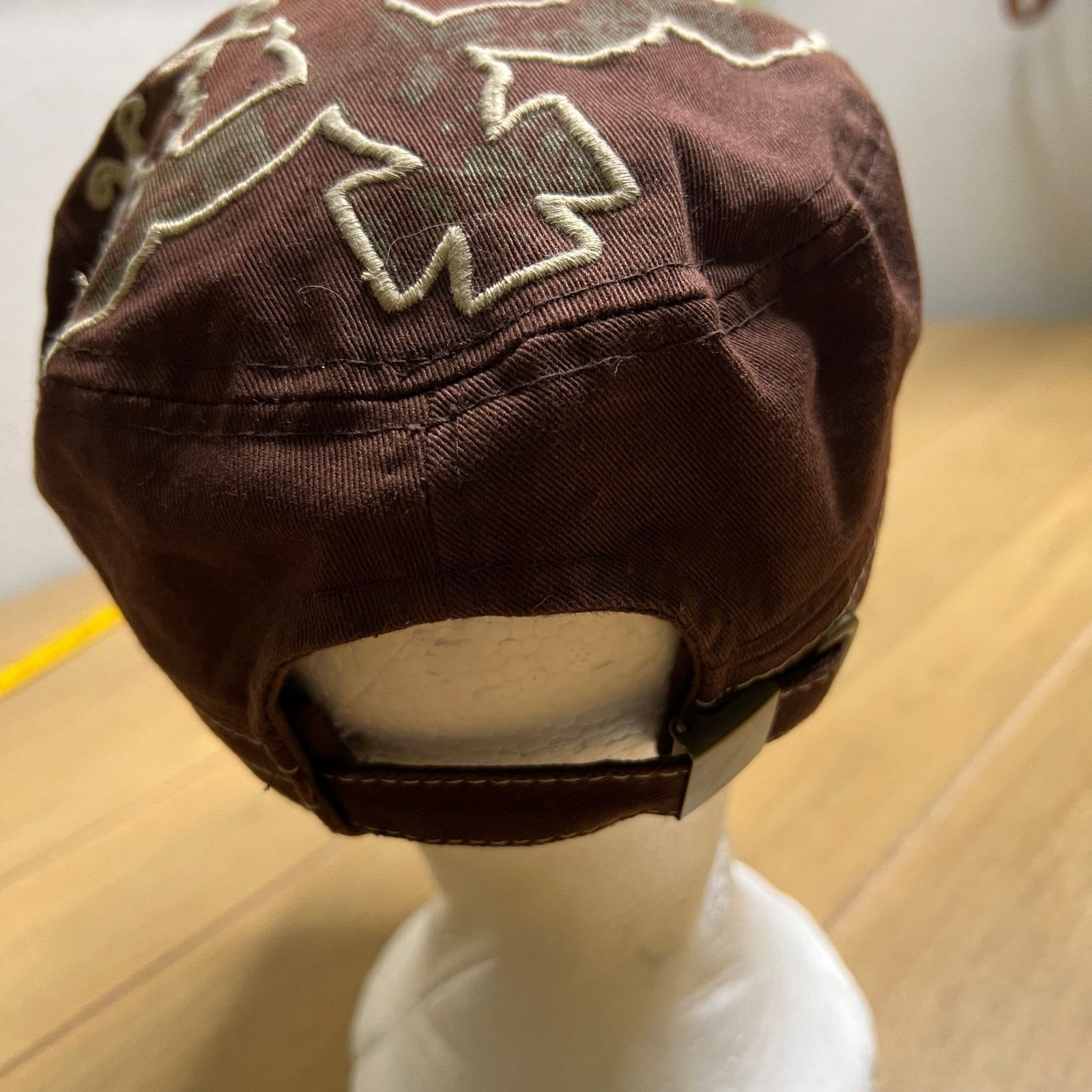Vintage Y2K Leader Original Womens Brown Crown Rhinestone Cap Size ONE SIZE - 6 Thumbnail