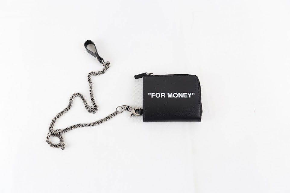 OFF-WHITE FOR MONEY ウォレットチェーン ブラック OFF-WHITE チェーン