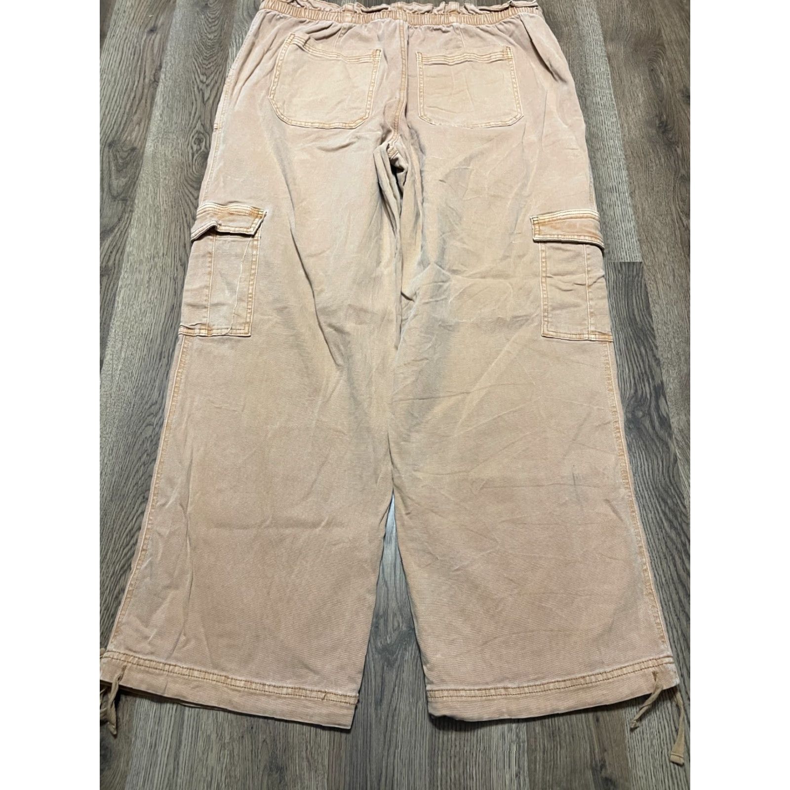 Vintage Maurices Pants, Women's XL, Brown, Straight Leg, Side Pockets, 40" Length, Regular, Cargo, 30" Inseam, Machine Washable, Pants, Women, Maurices Size 40" / US 18 - 2 Thumbnail
