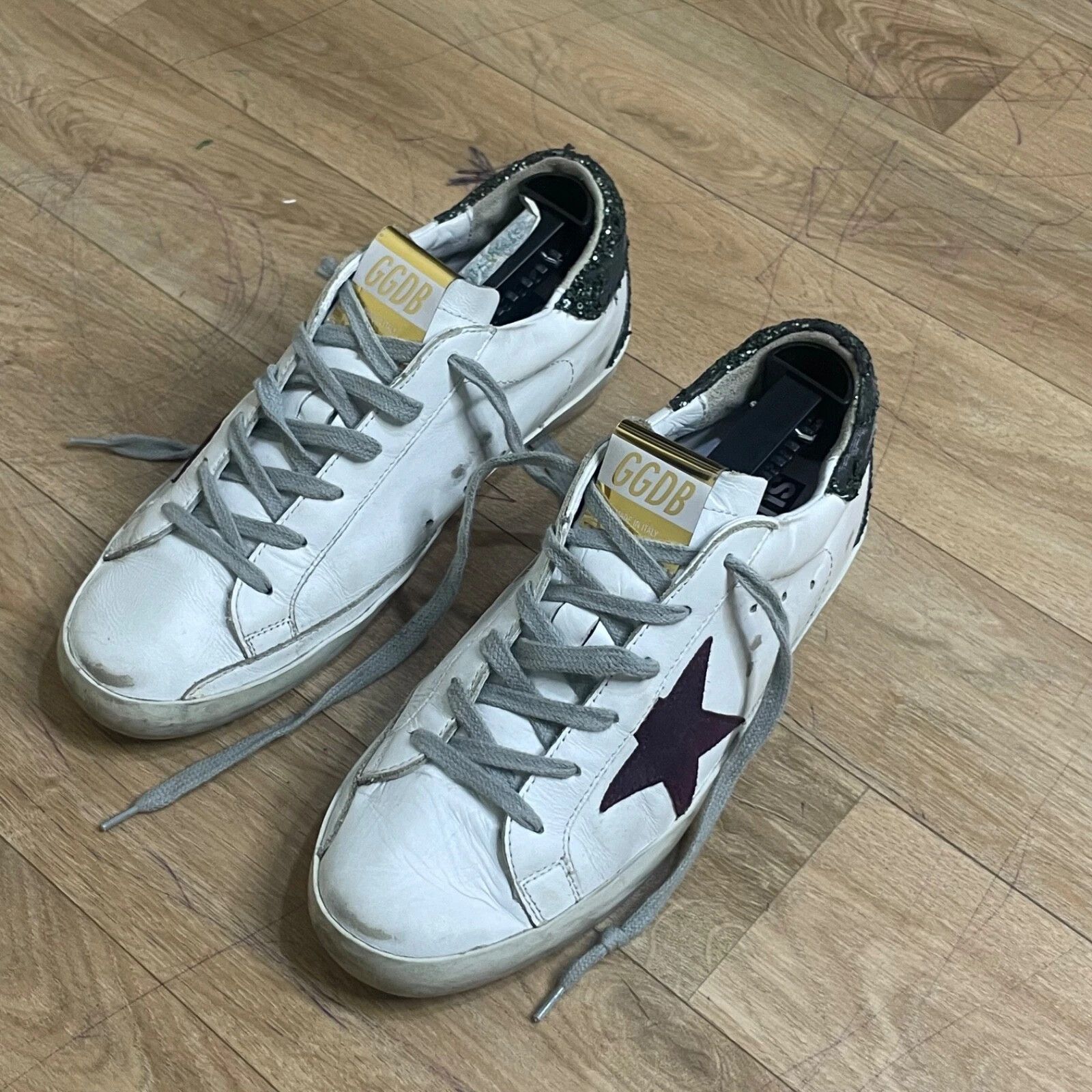 Golden Goose GGDB Golden Goose Sneakers Supersta low top womens white Size US 8 / IT 38 - 5 Thumbnail
